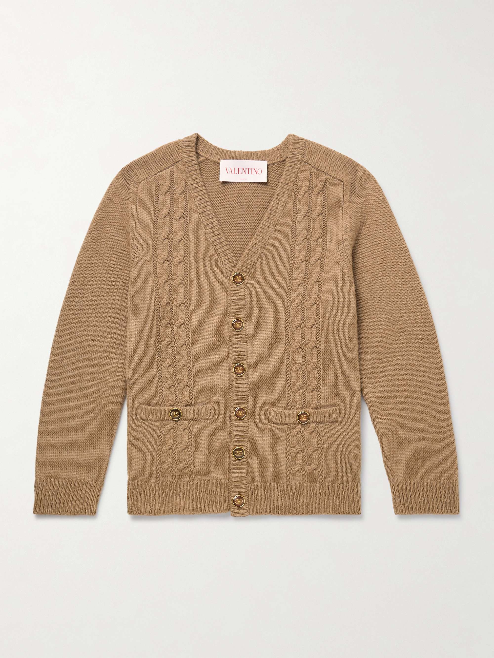 Cable-Knit Wool Cardigan view