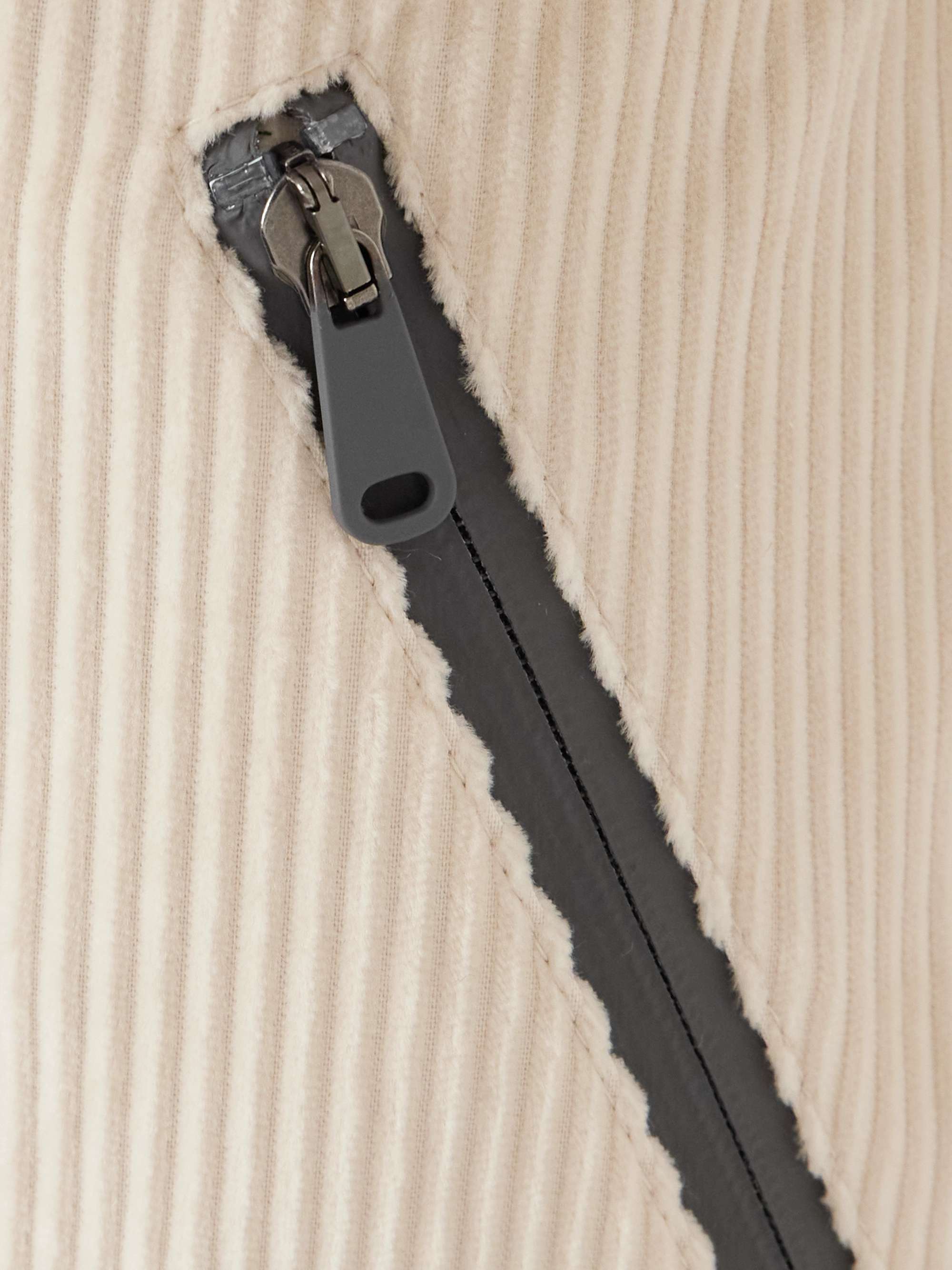 Padded cotton-corduroy flared ski pants view