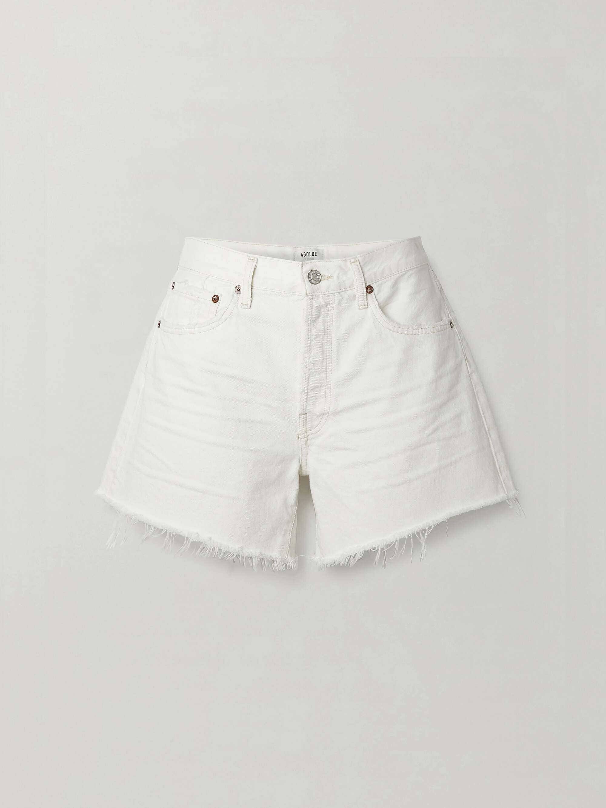 Parker Long distressed denim shorts view