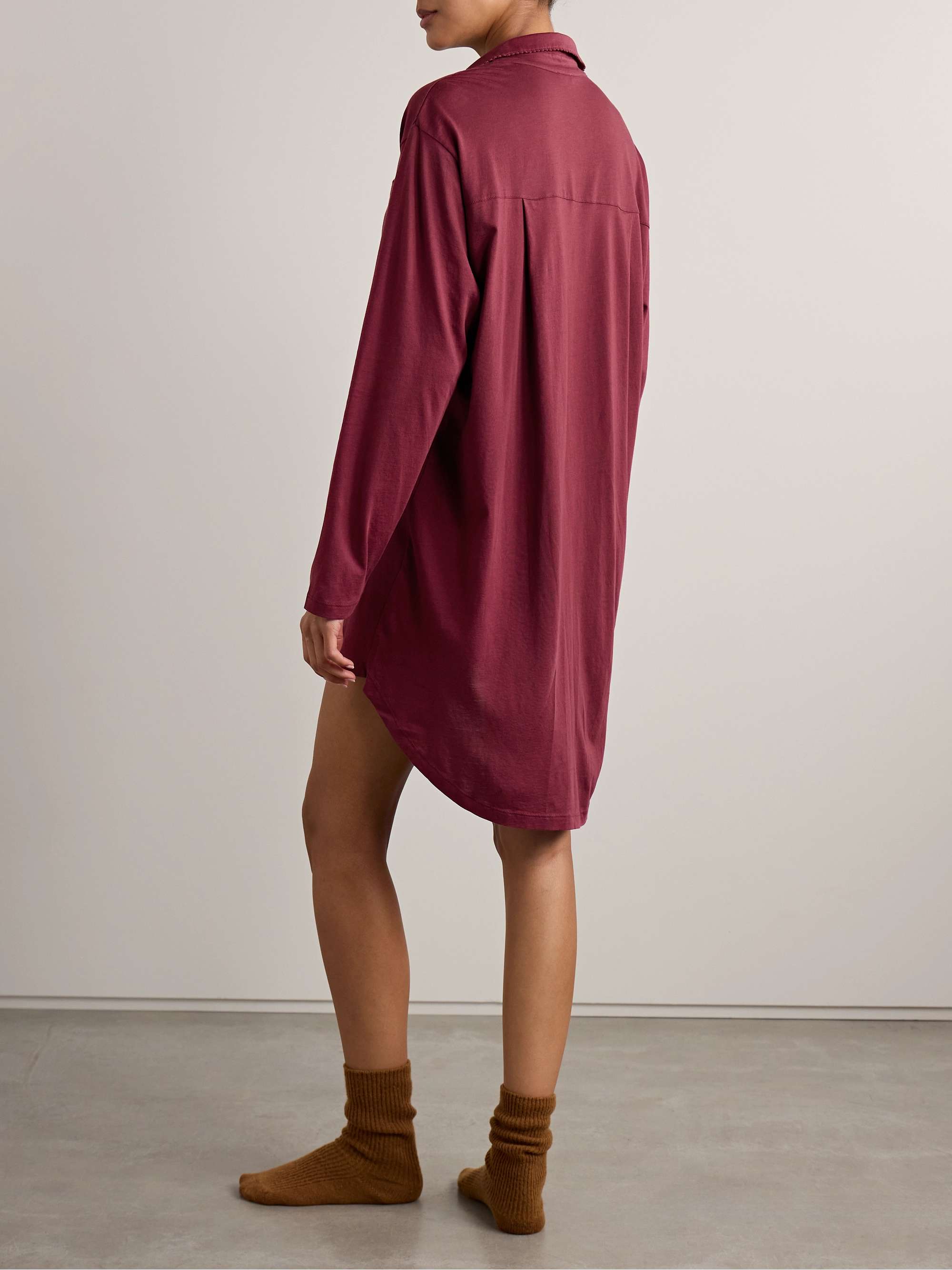 Camellia organic Pima cotton-jersey nightdress view