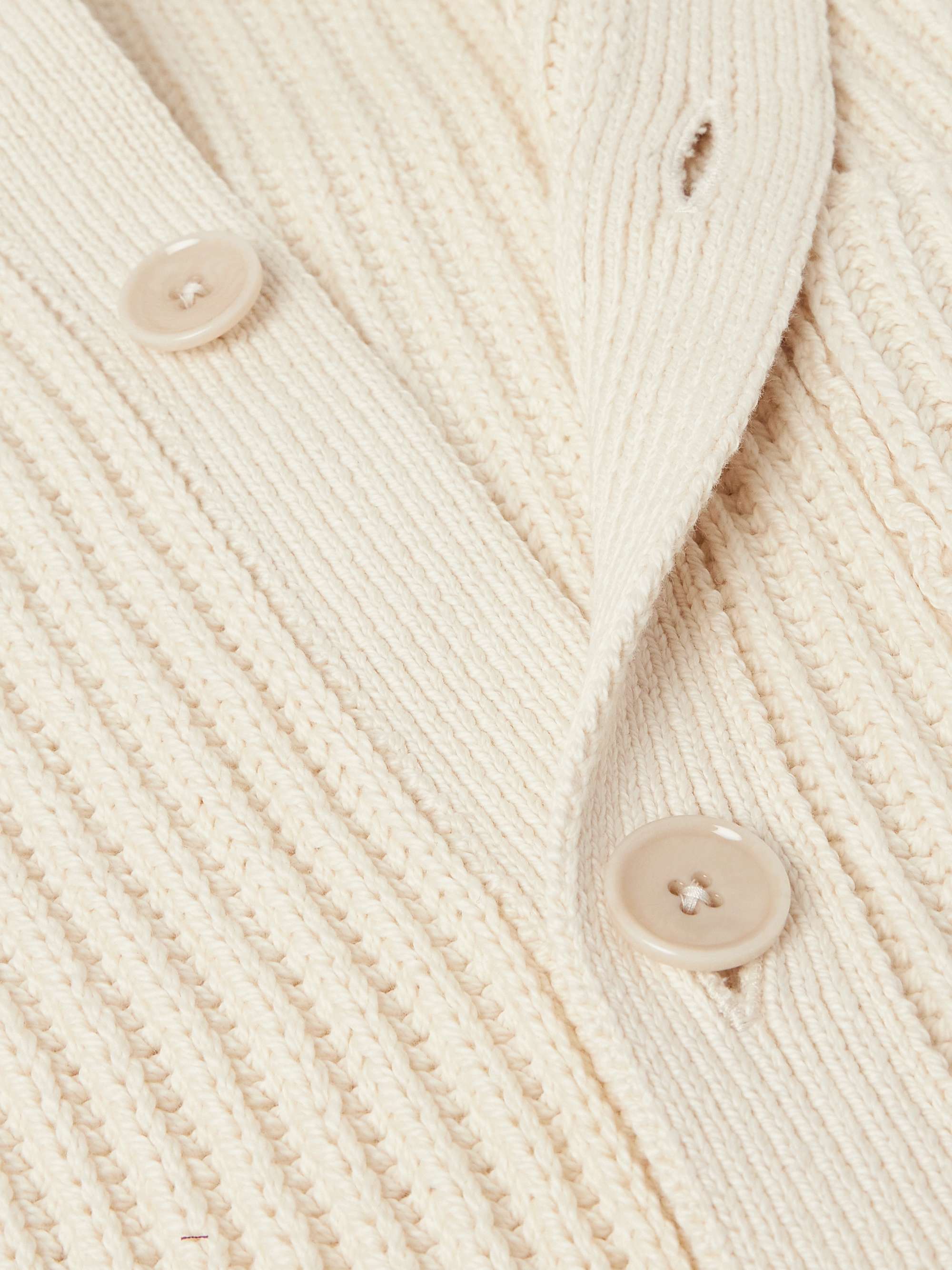 Juhi Ribbed-Knit Cotton Cardigan view