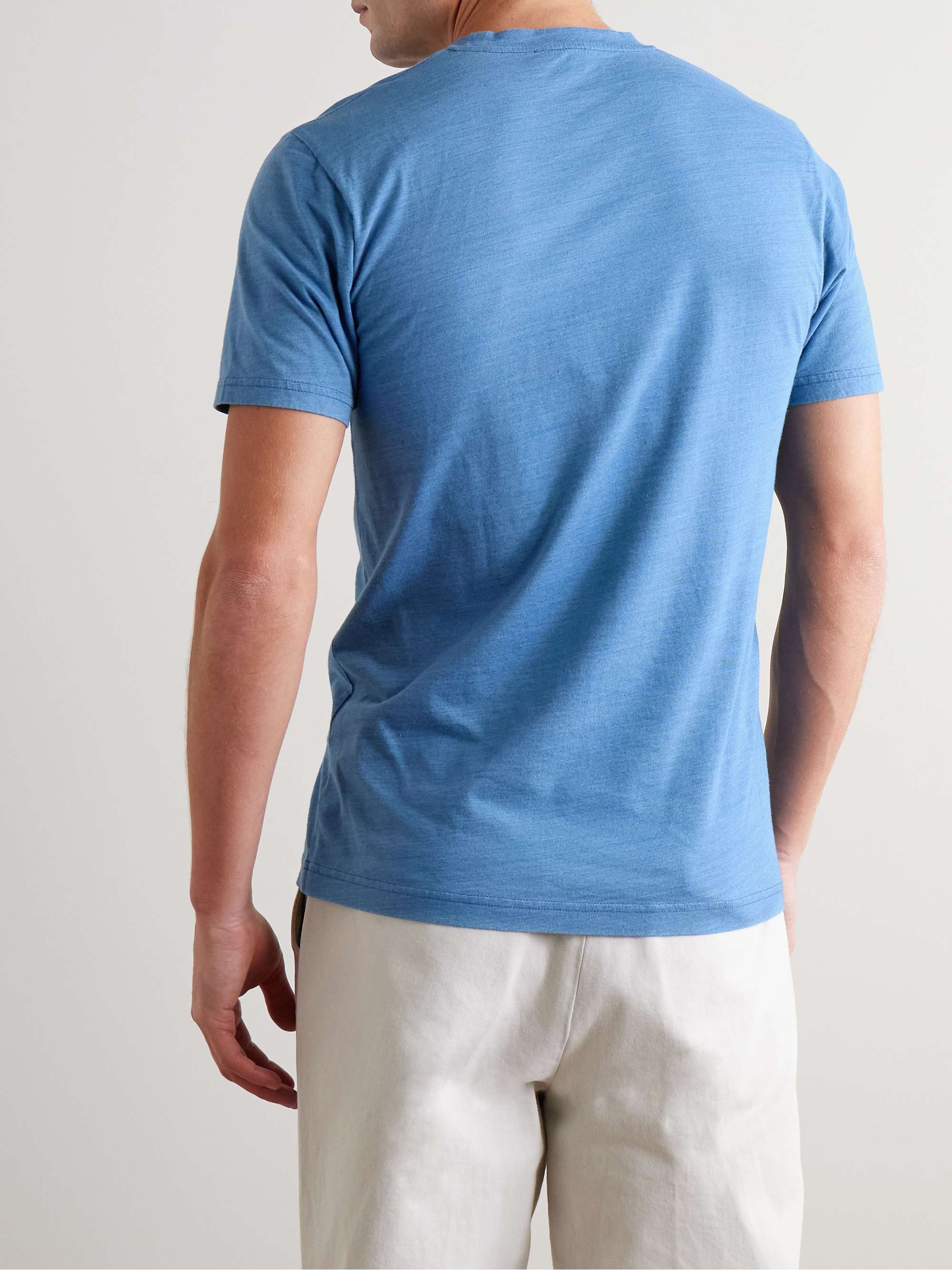 Indigo-Dyed Organic Cotton-Jersey T-Shirt view