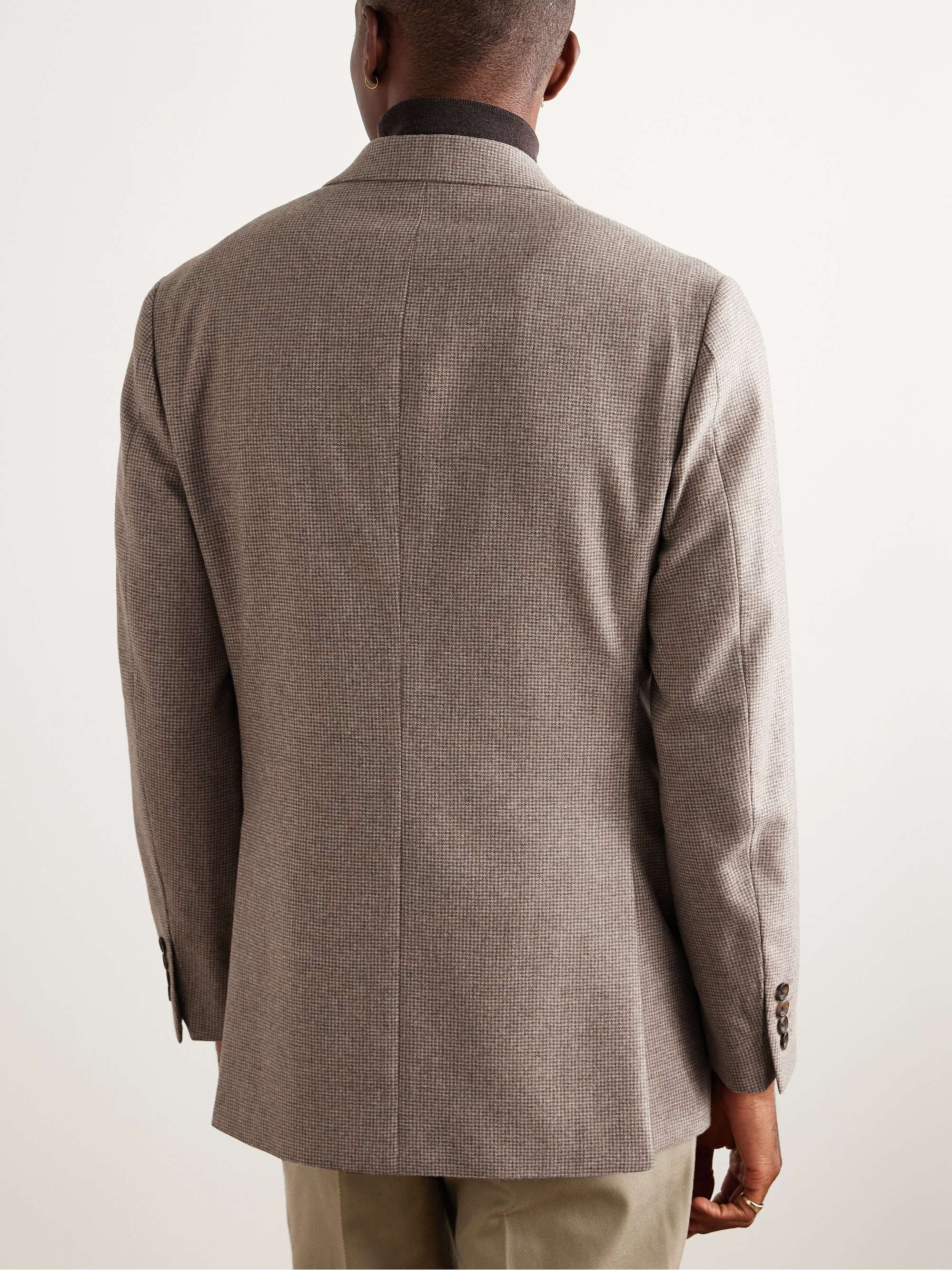 Hyde Slim-Fit Puppytooth Wool Blazer view