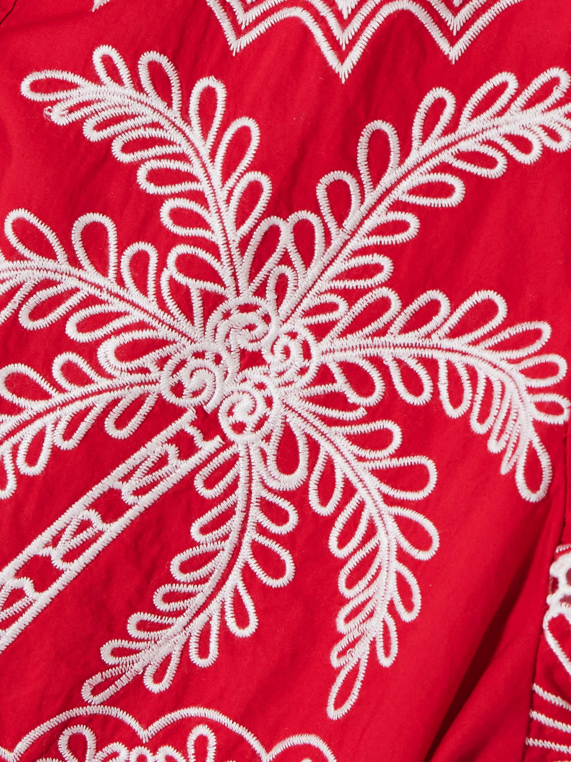 Scalloped broderie anglaise cotton shirt view