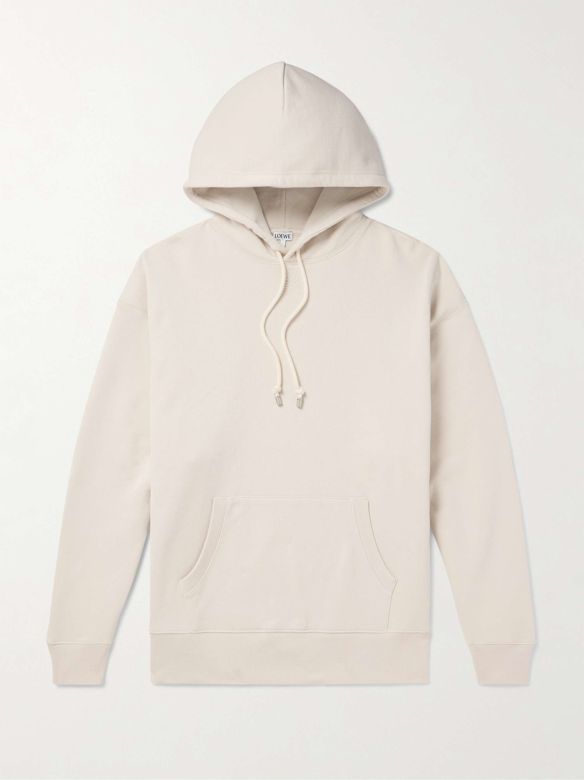 Logo-Embroidered Cotton-Jersey Hoodie view