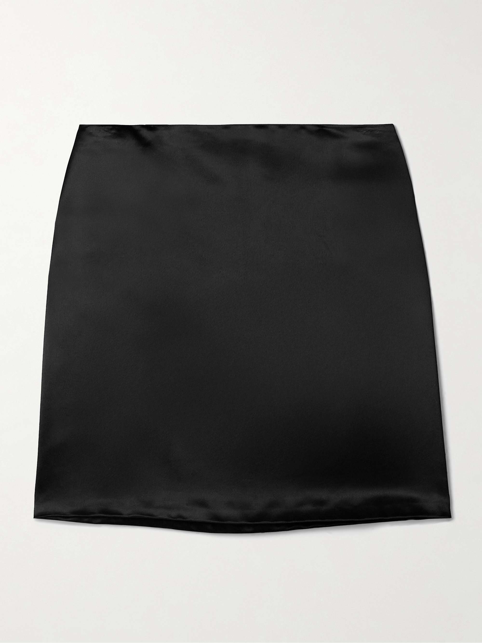 Shiloh satin mini skirt view