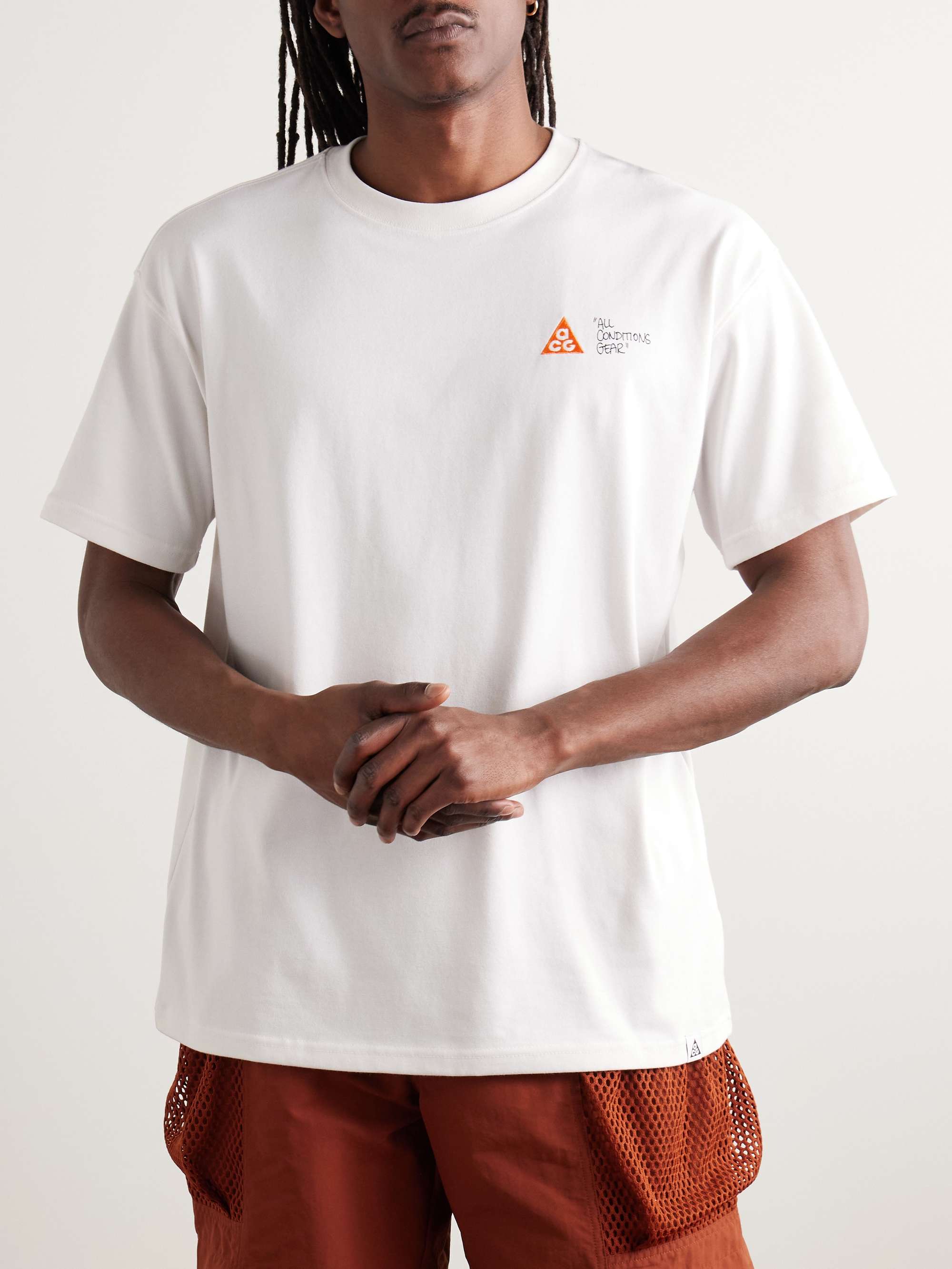 ACG Logo-Embroidered Printed Dri-FIT T-Shirt view