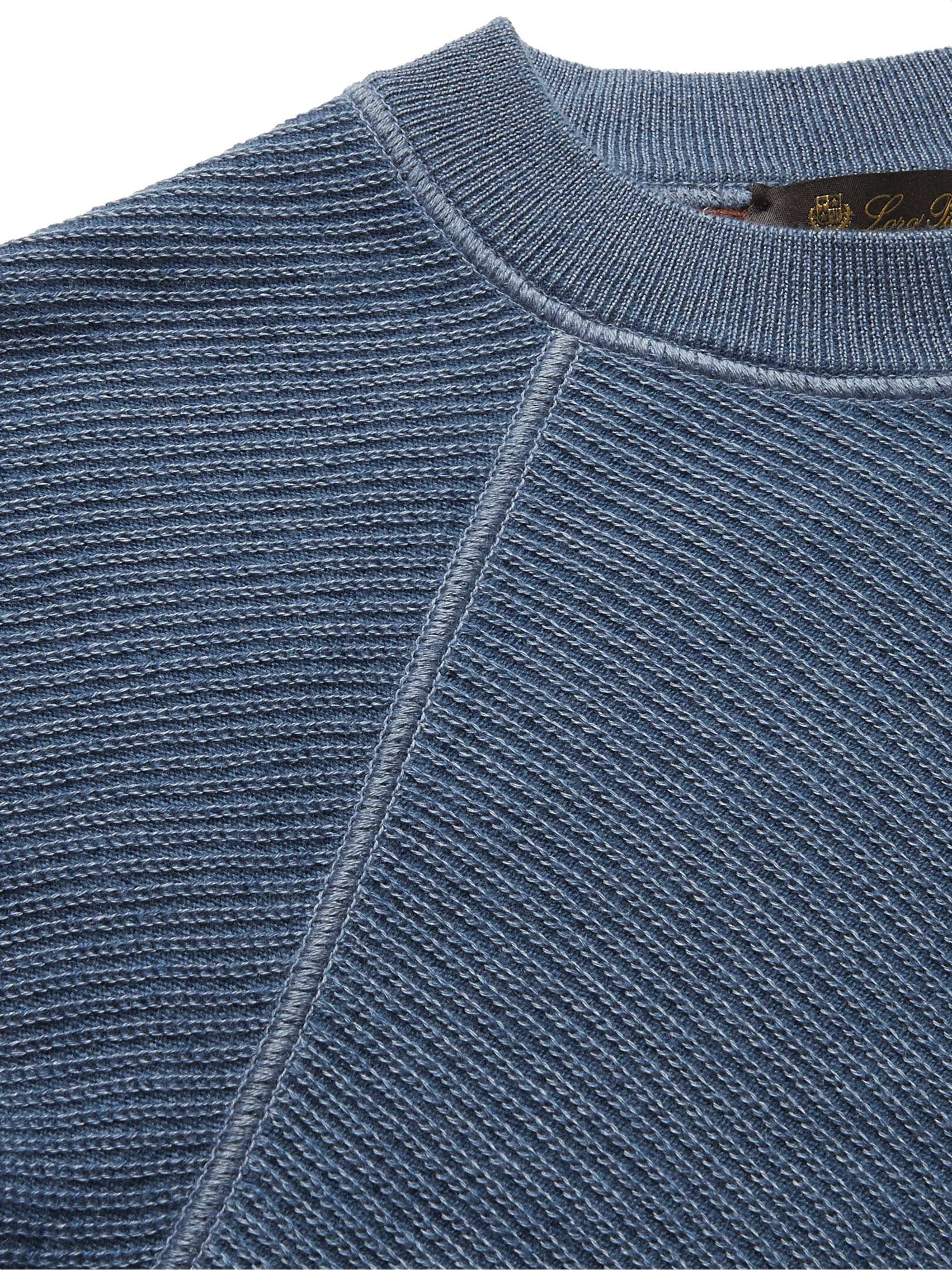 Ribbed Cashmere and Silk-Blend Sweater view