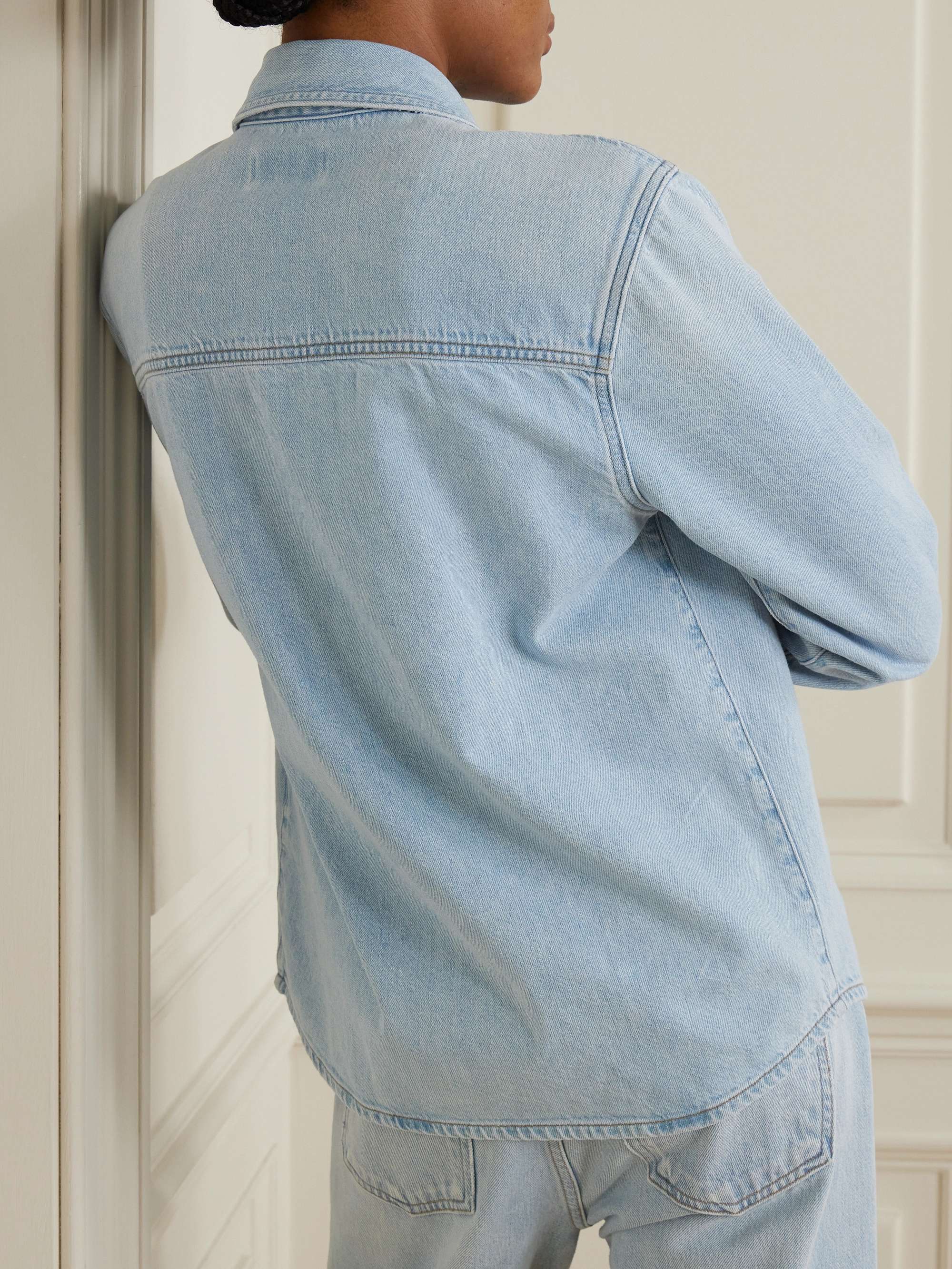 Rina denim shirt view