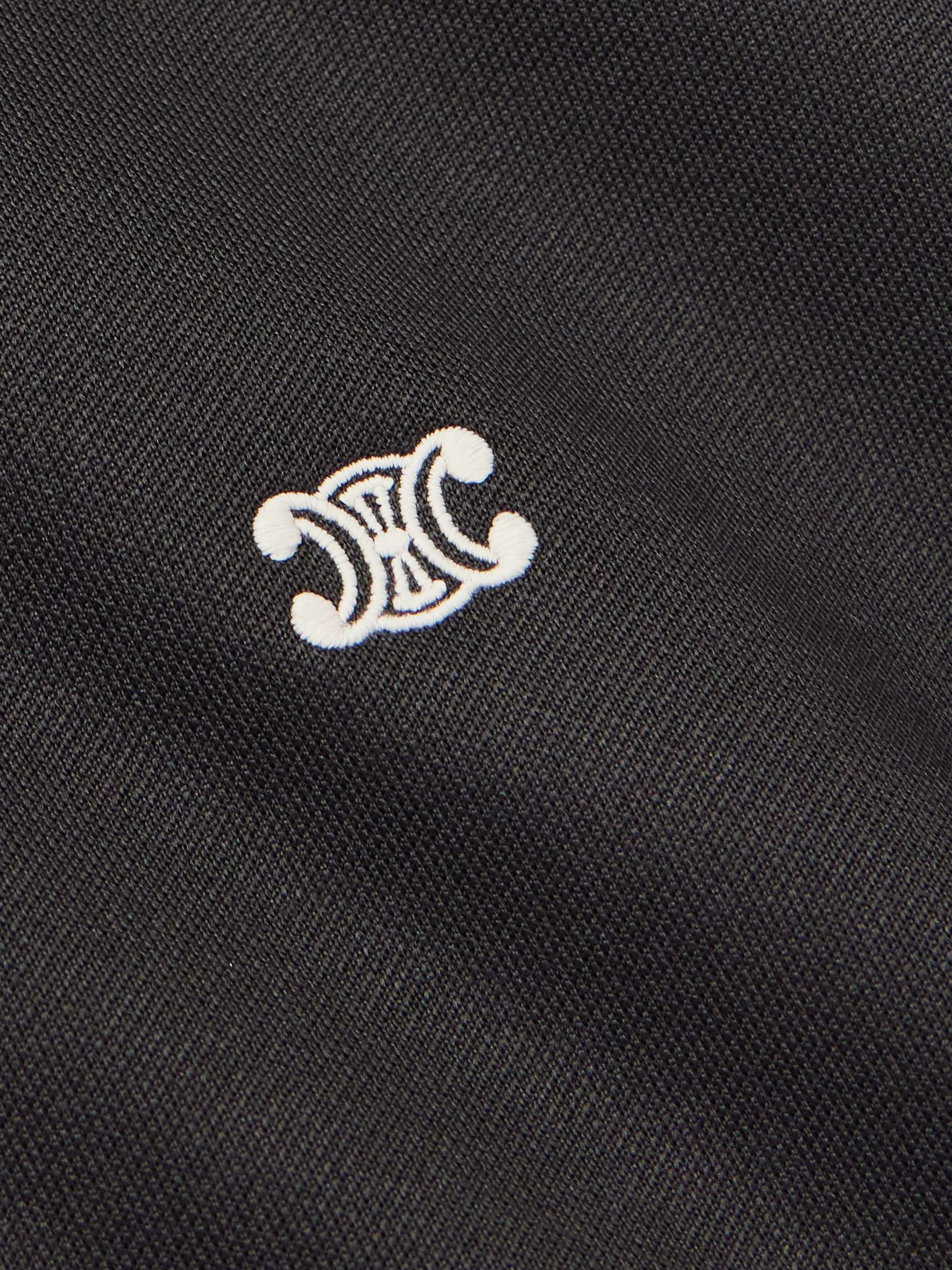 Triomphe Teddy Slim-Fit Logo-Embroidered Tech-Jersey Track Jacket view
