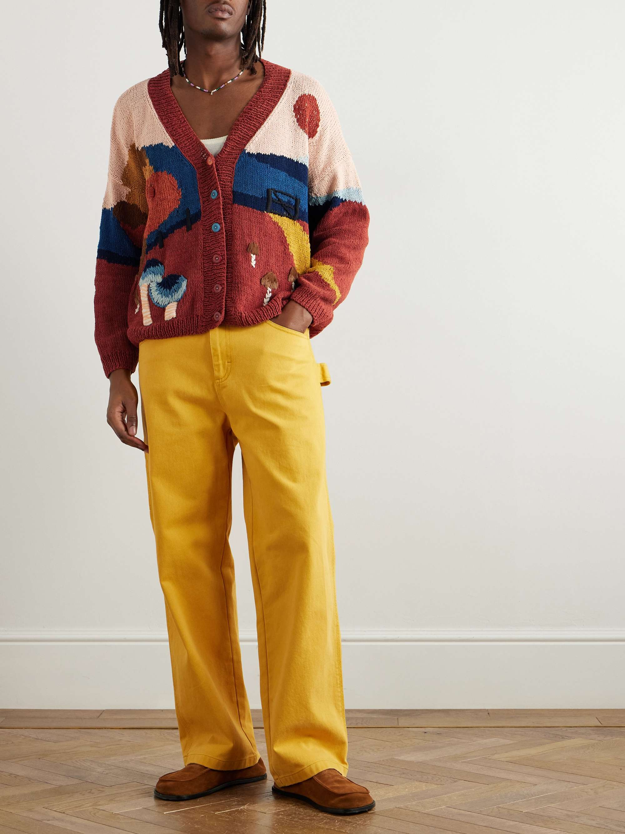 Sunwell Embroidered Organic Cotton Cardigan view