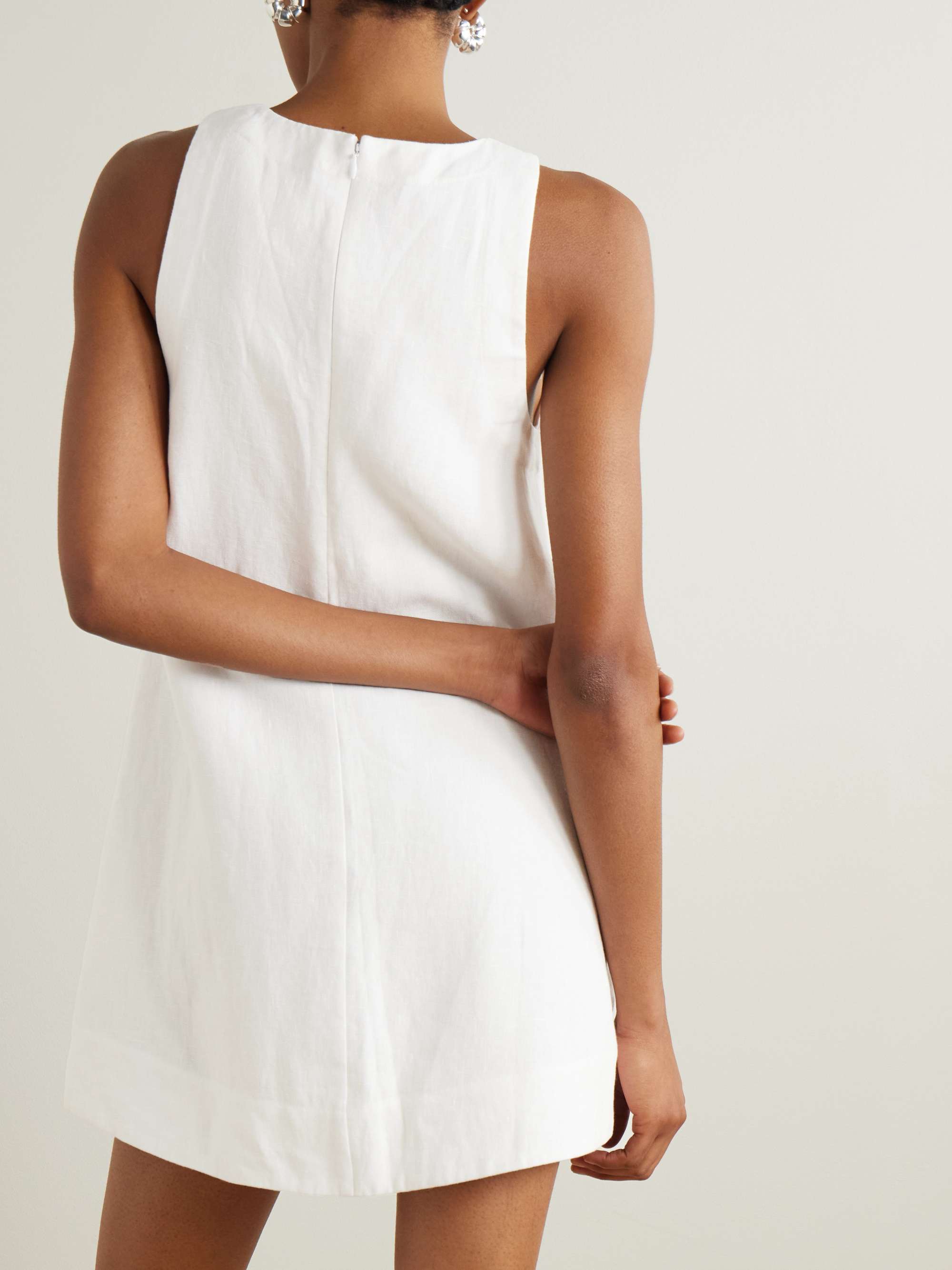 Poppy linen mini dress view