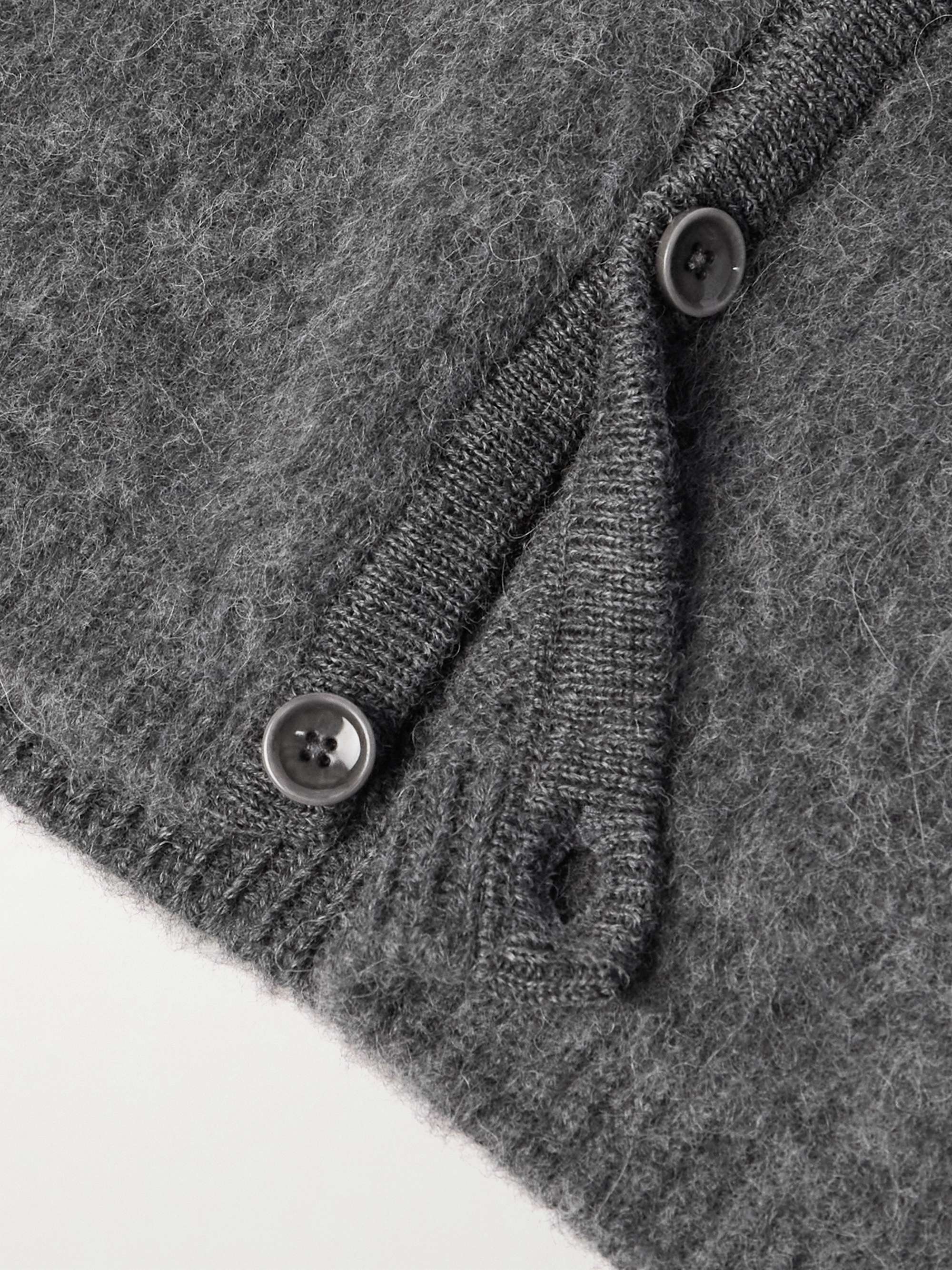 Pichiu Brushed Wool and Alpaca-Blend Cardigan view