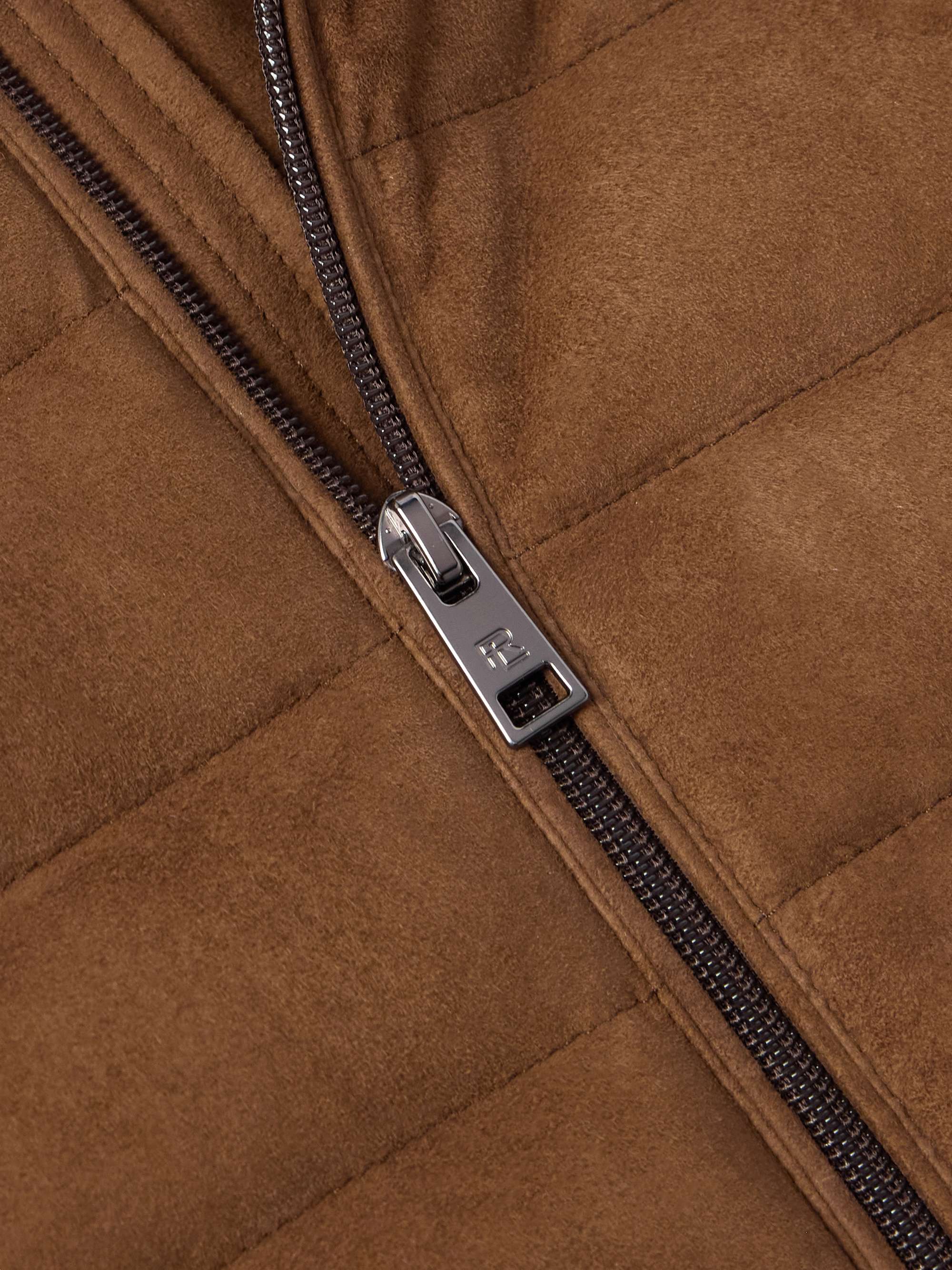 Hoffman Quilted Suede Down Gilet view