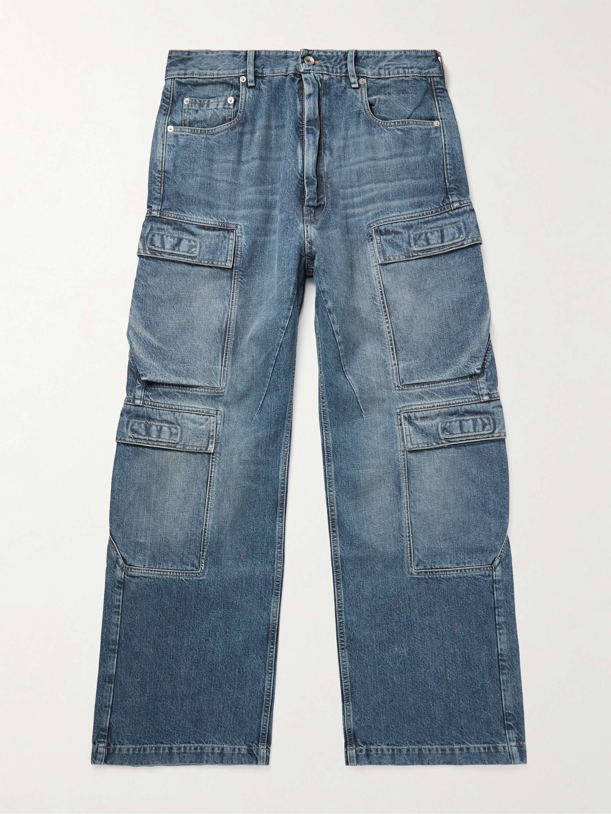 Wide-Leg Cargo Jeans view