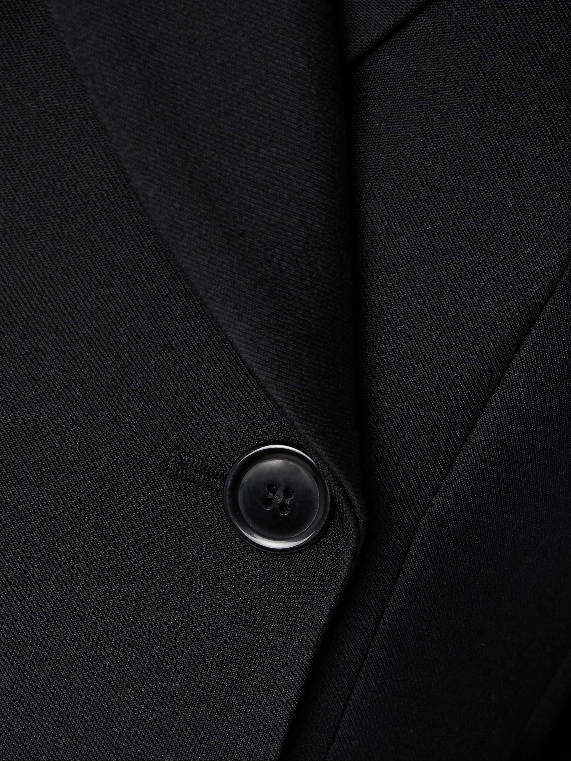 Simone double-breasted wool and silk-blend twill blazer view