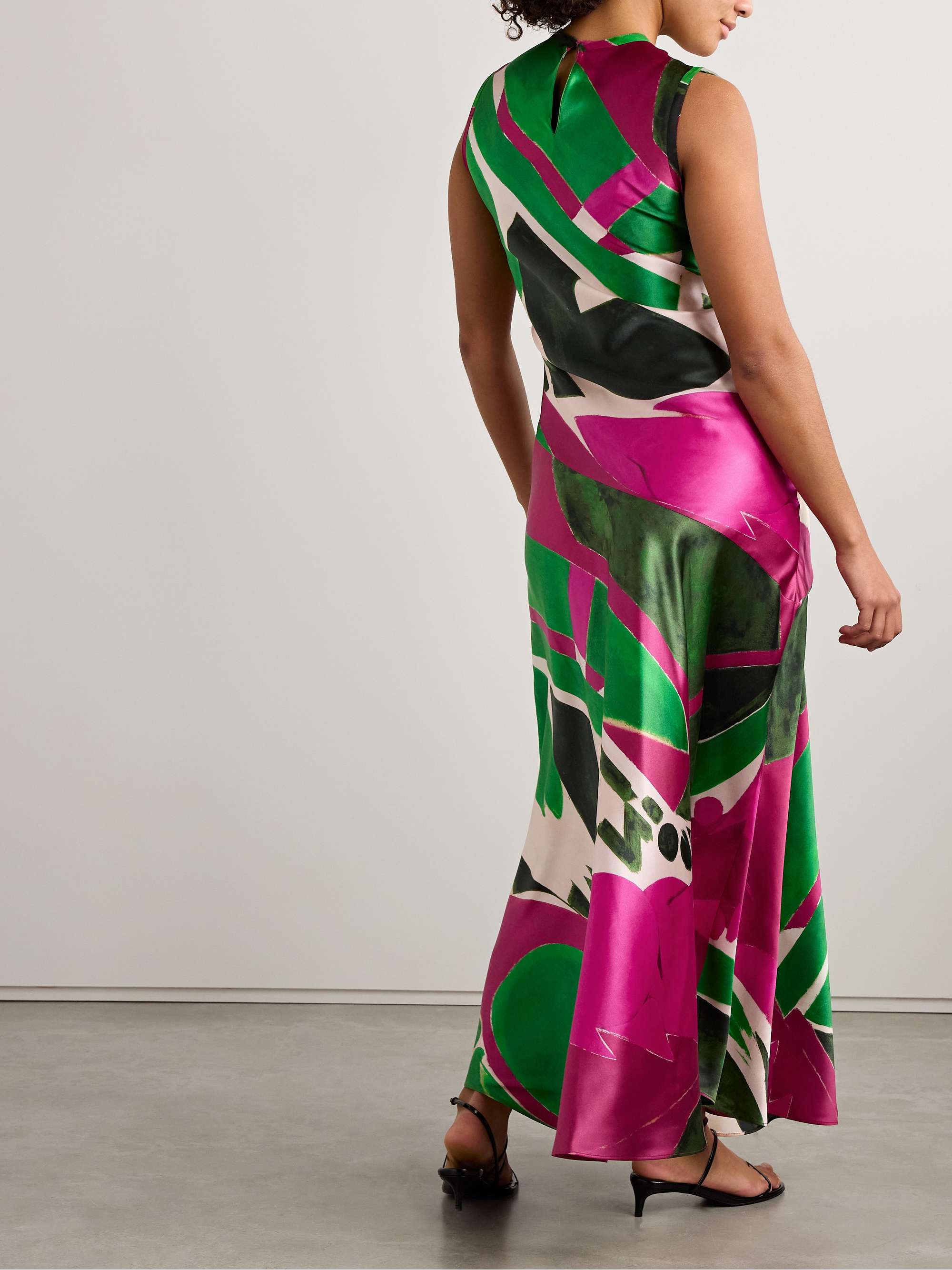 + Lee Krasner Gaea printed silk-charmeuse maxi dress view