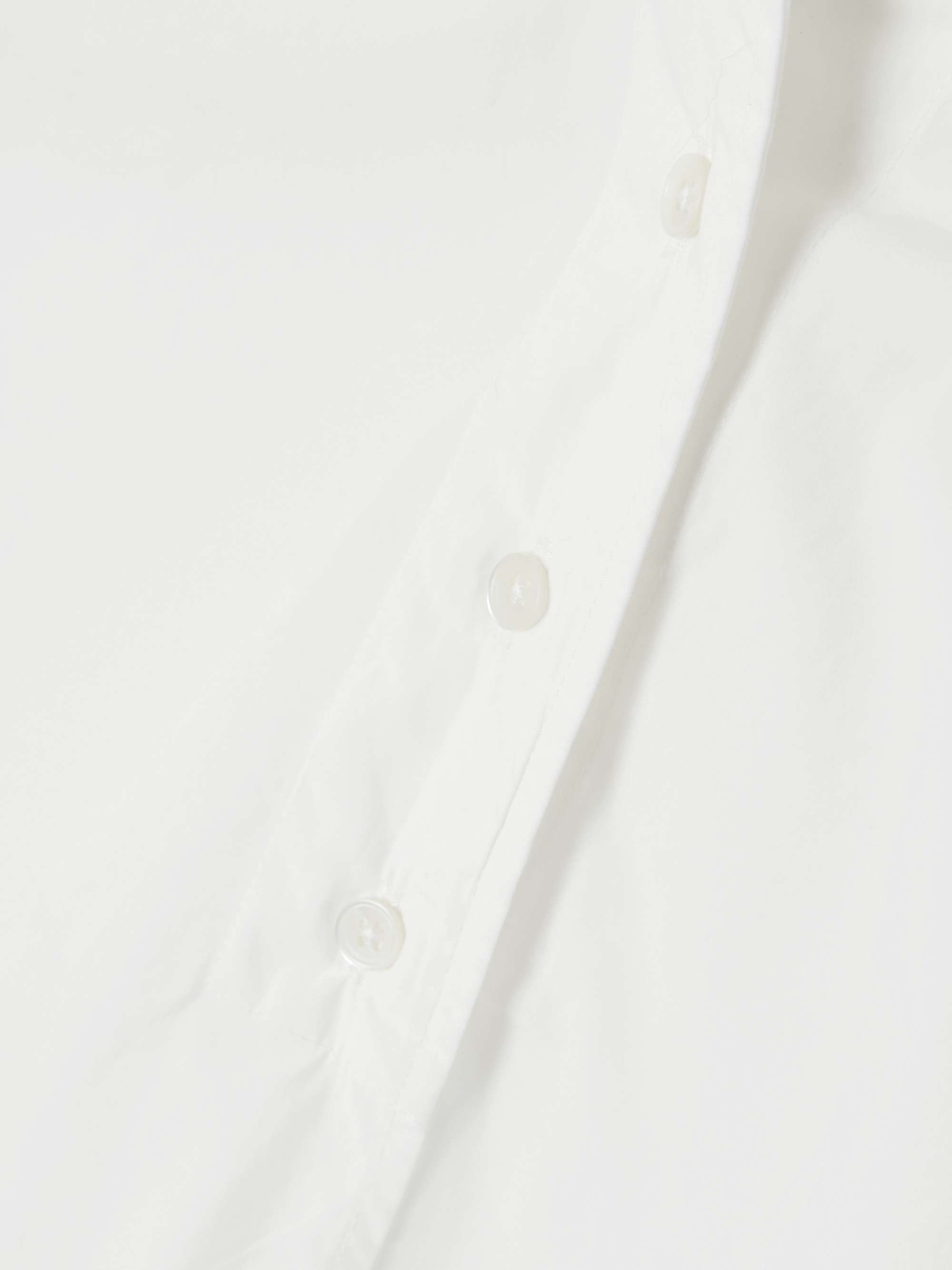 Nannas tie-detailed cotton-poplin shirt view