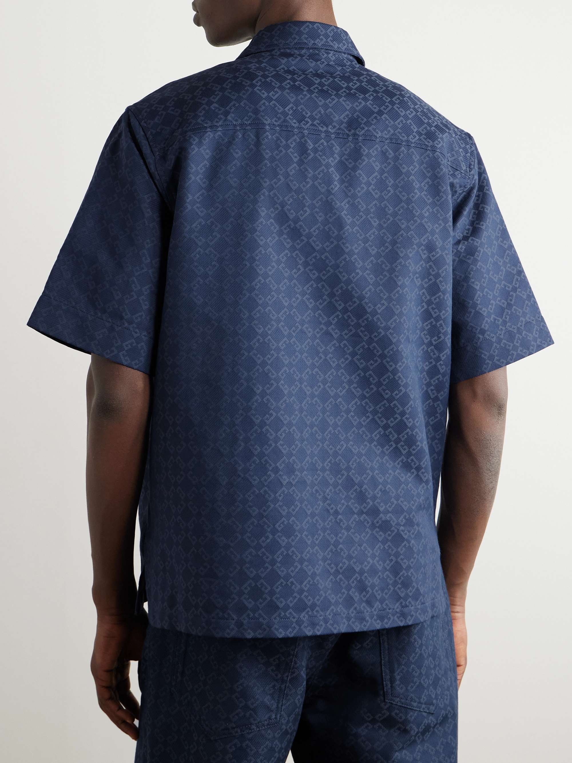 Logo-Jacquard Cotton-Blend Shirt view