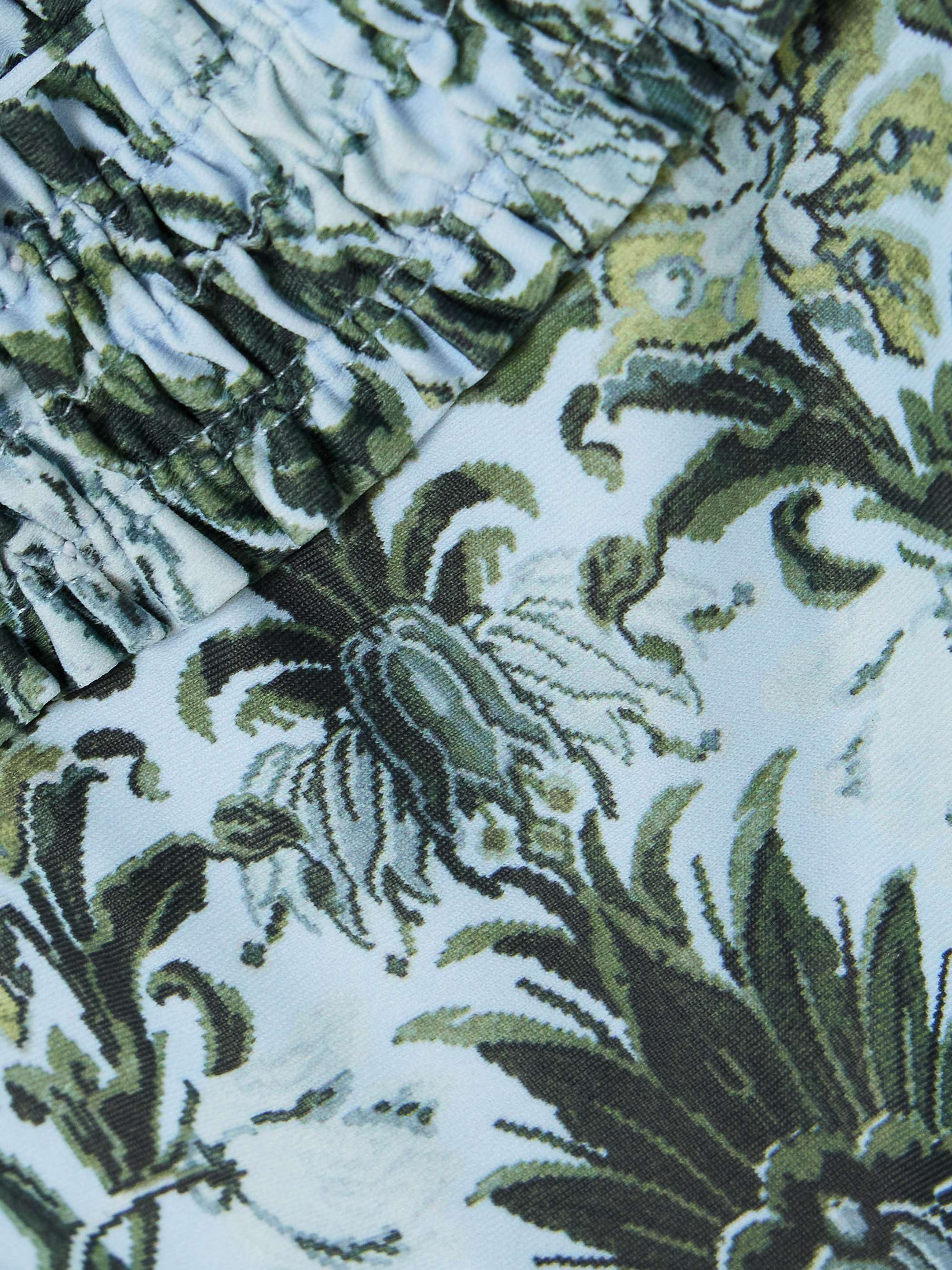 Tavira shirred printed recycled bikini briefs view
