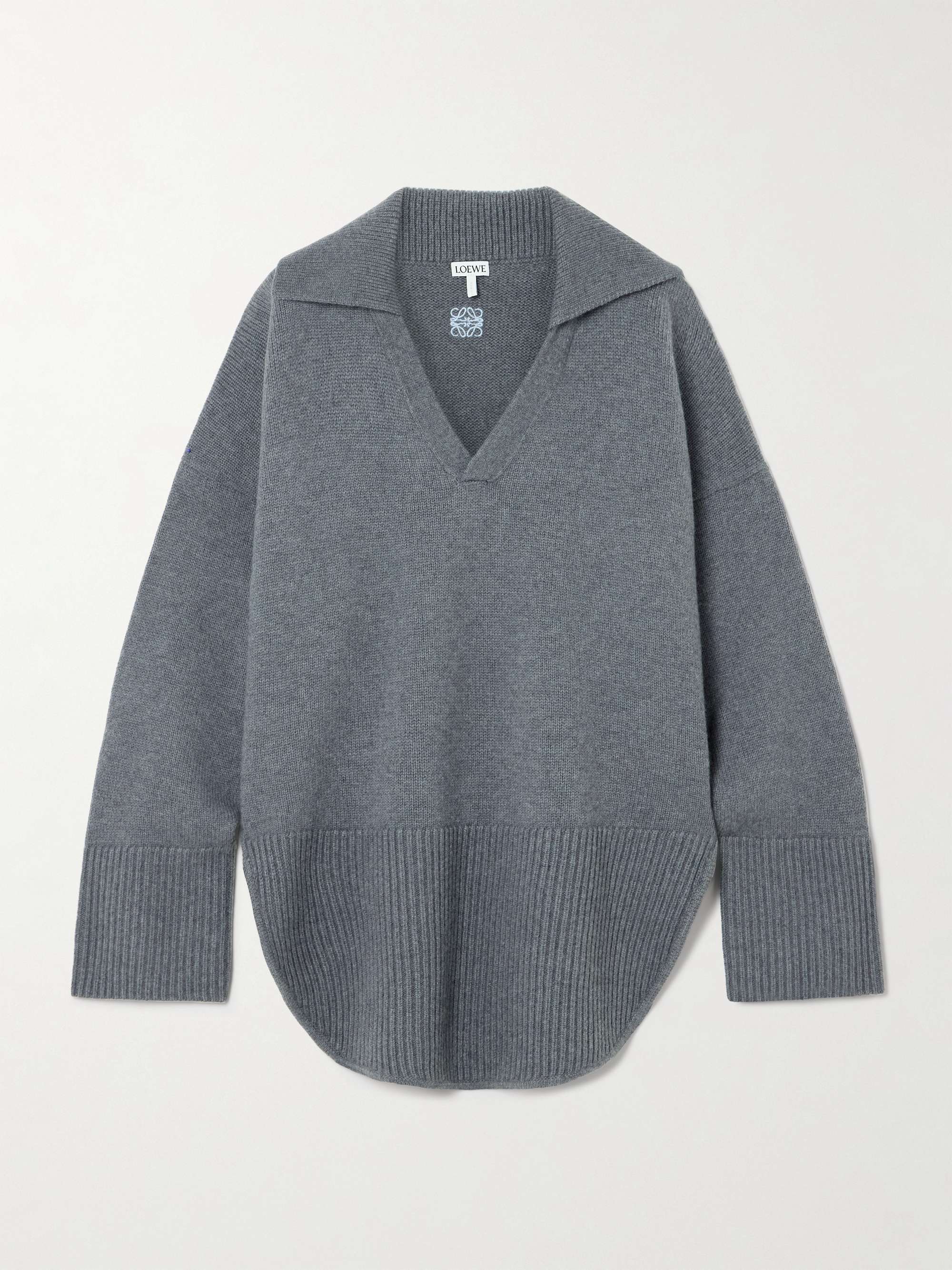 Embroidered wool sweater view