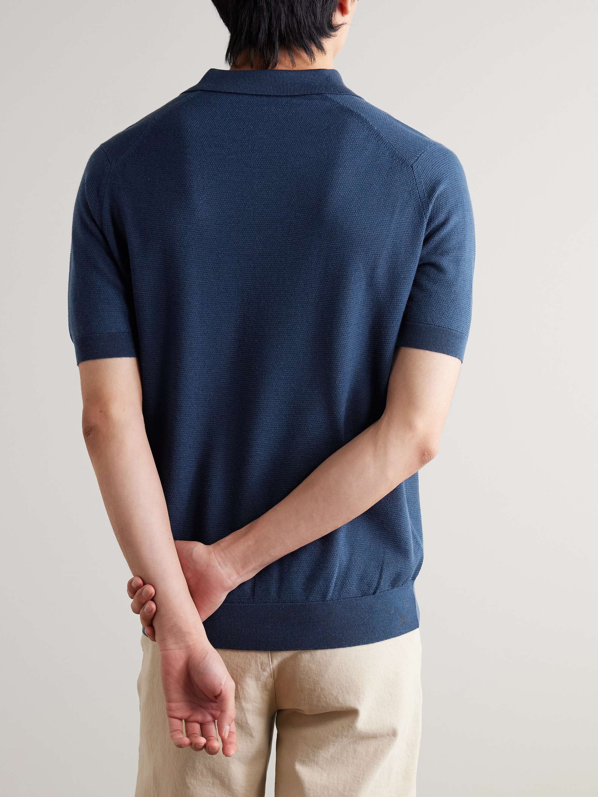 14.Singular Merino Wool-Piqué Polo Shirt view