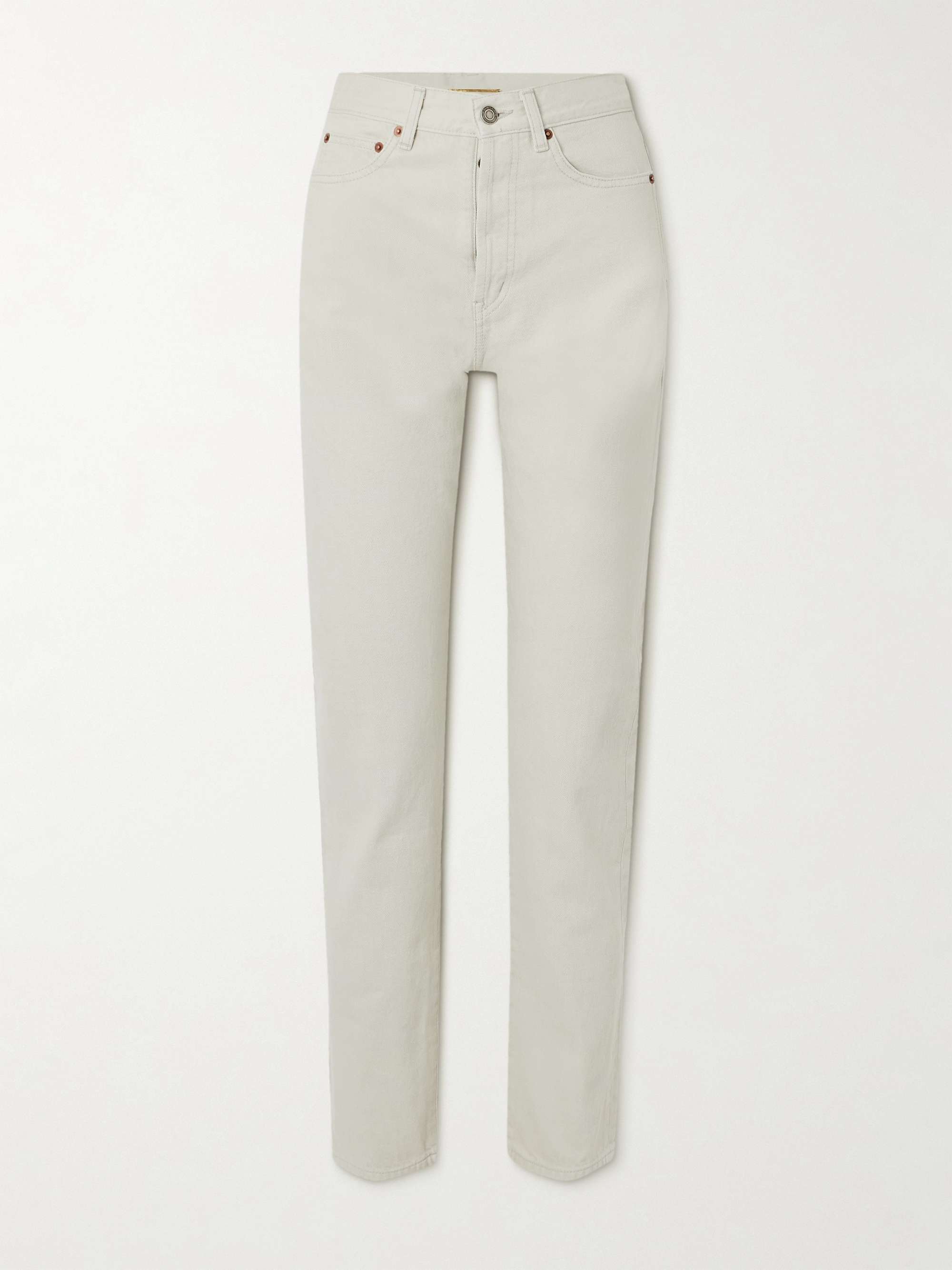 High-rise slim-leg jeans view