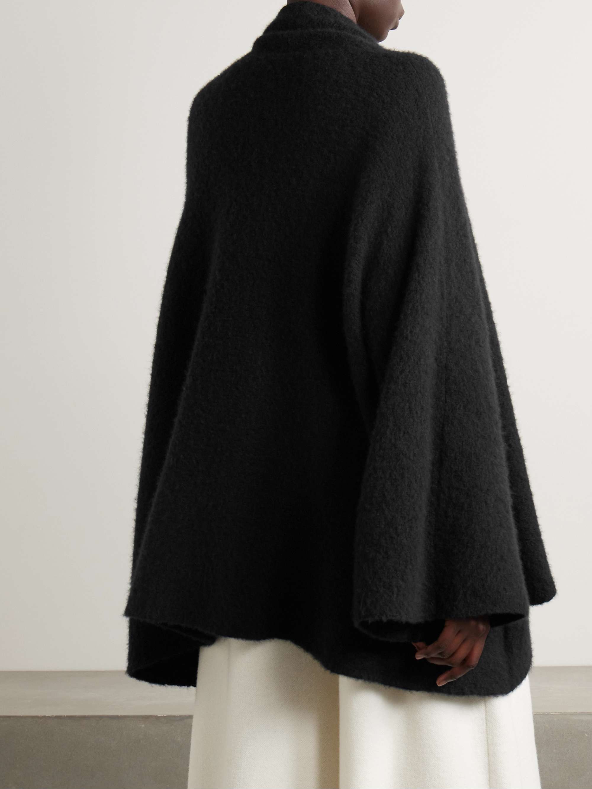 Gilvia oversized brushed cashmere and silk-blend cardigan view