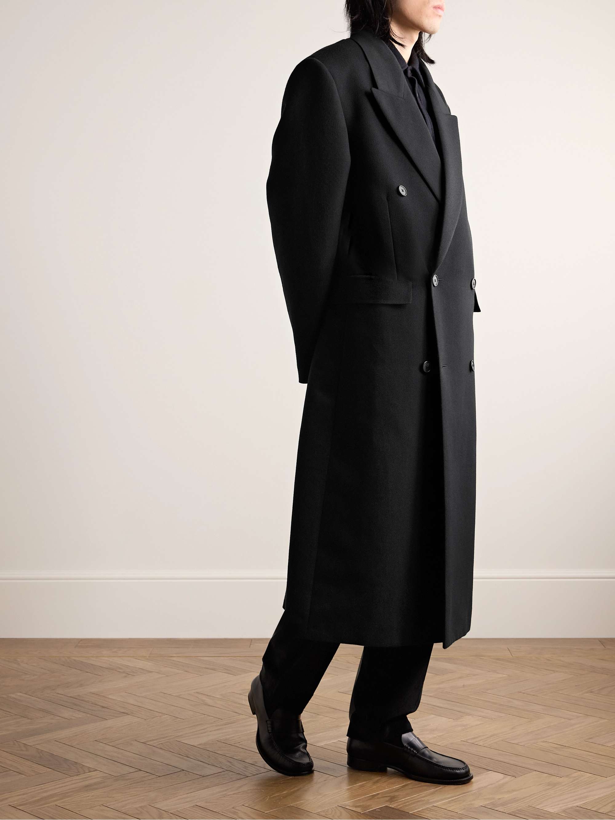 Velasco Double-Breasted Twill Coat view