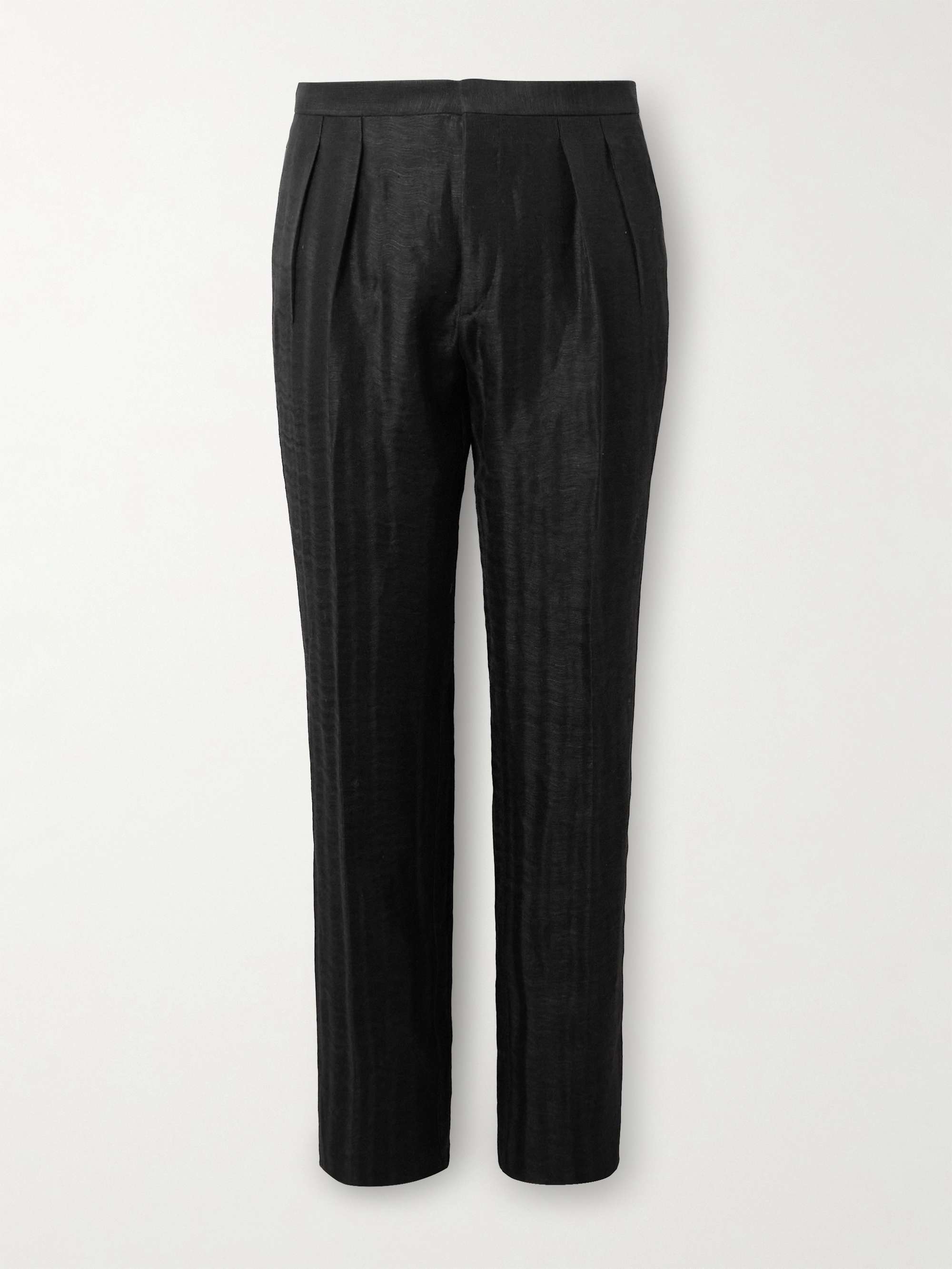 Tapered Faille Tuxedo Trousers view