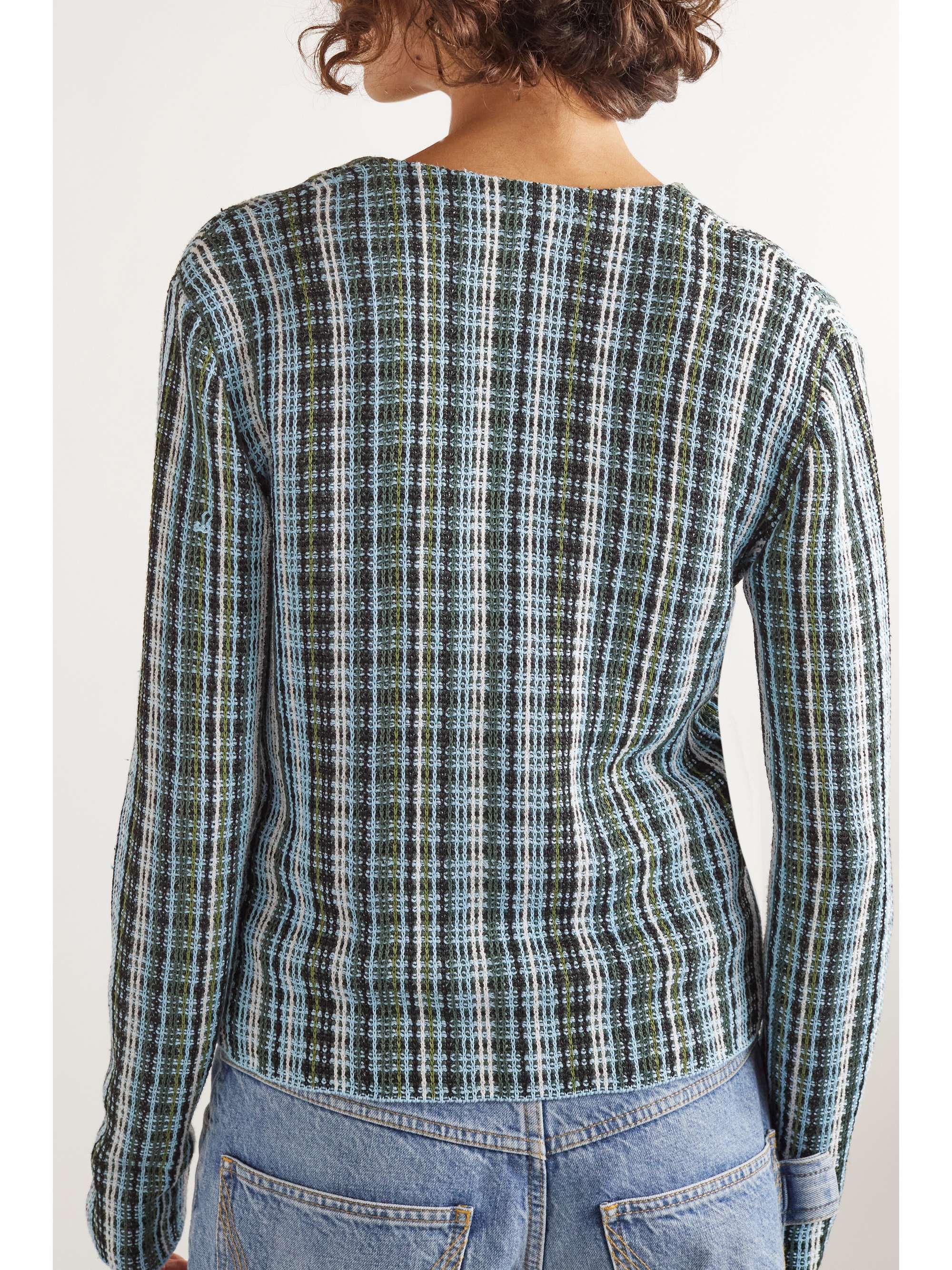 Cotton-blend tweed cardigan view