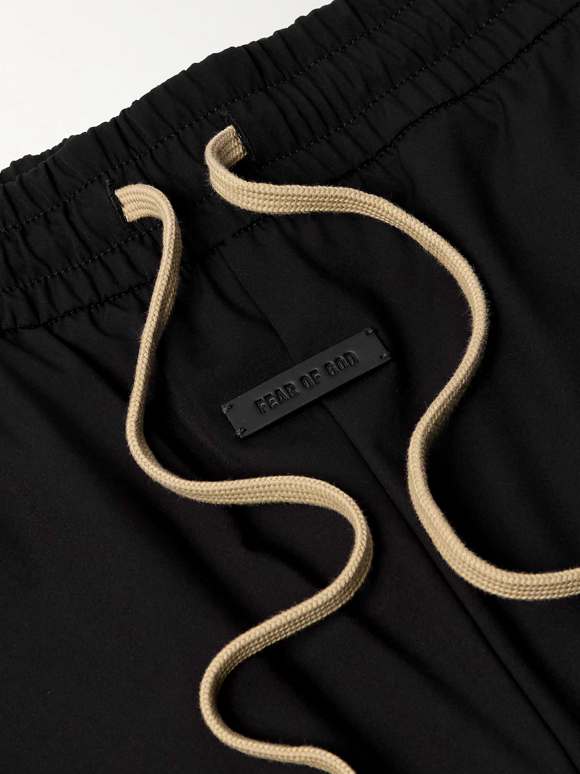 Tapered Logo-Appliquéd Shell Sweatpants view