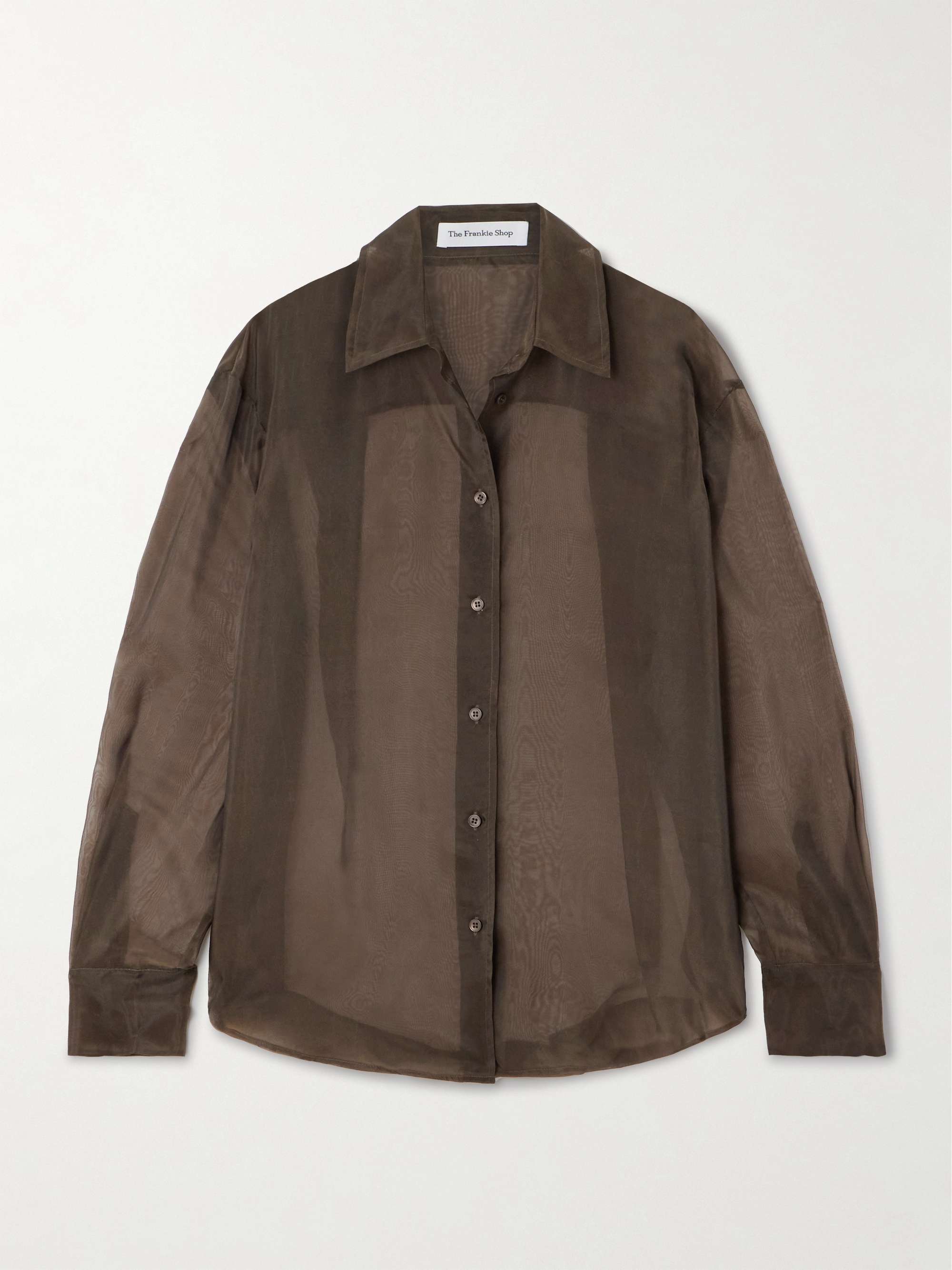 Peri silk-blend organza shirt view