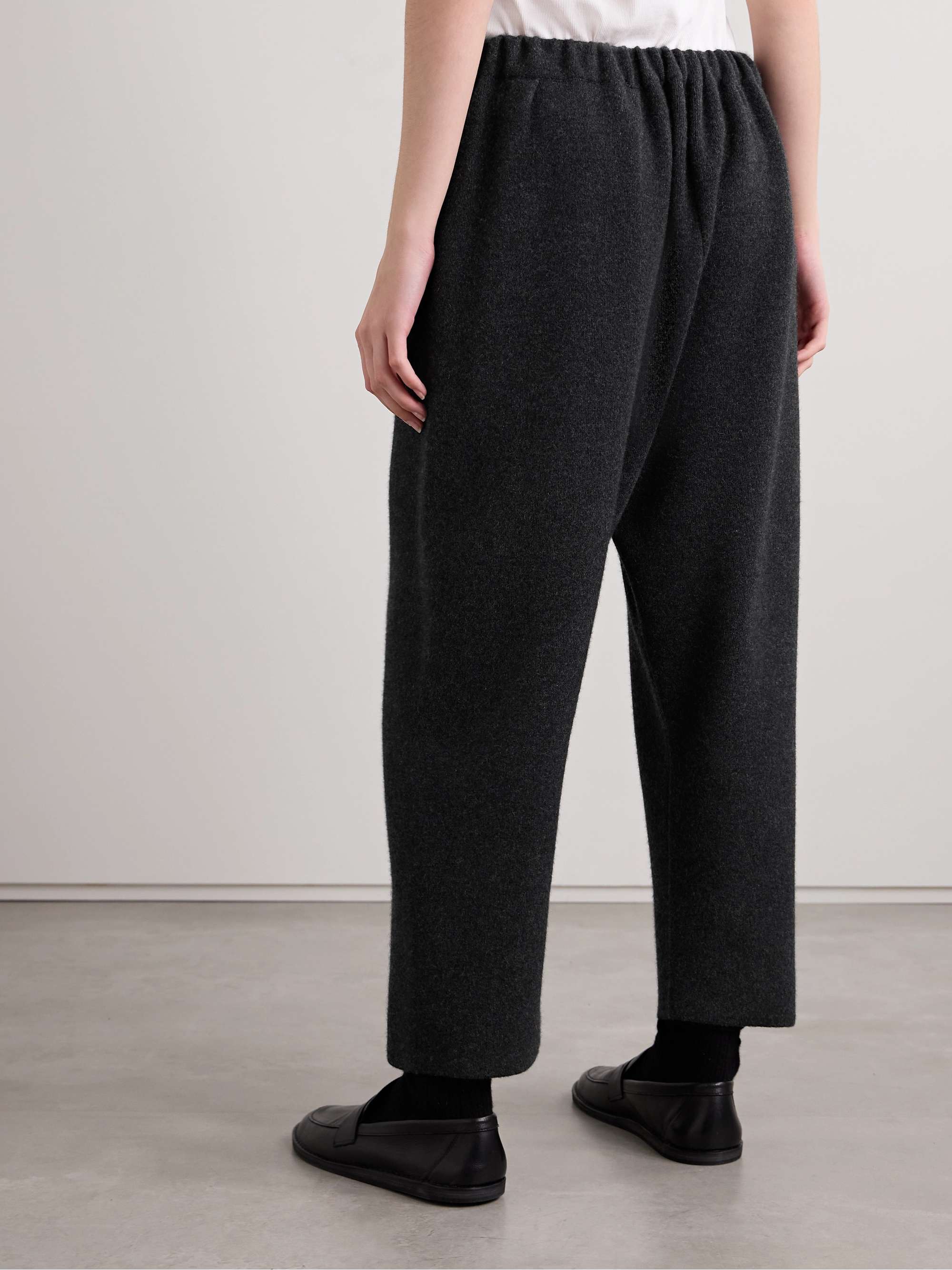 Herea cropped brushed-cashmere tapered pants view