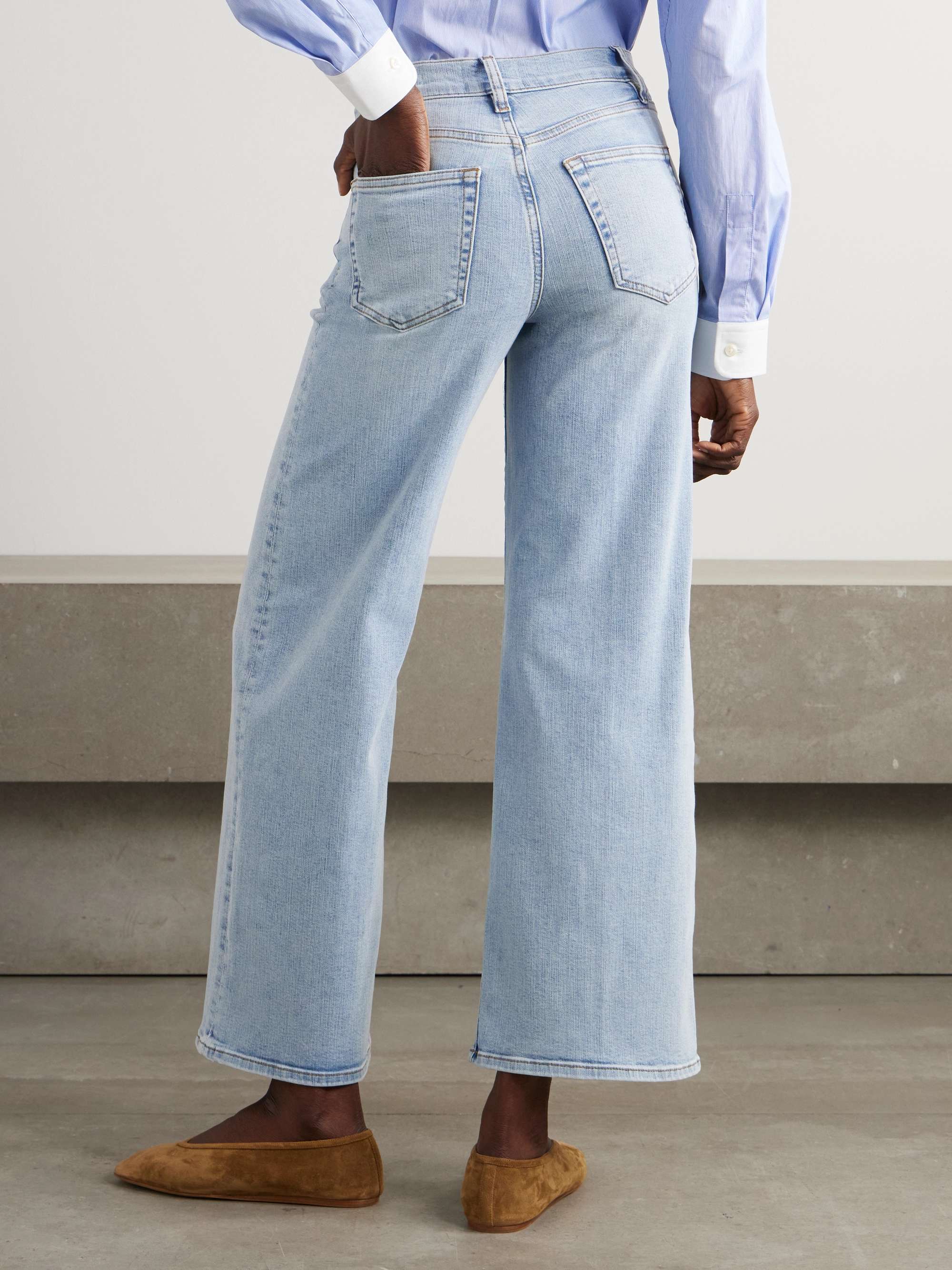 Le Slim Palazzo straight-leg jeans view
