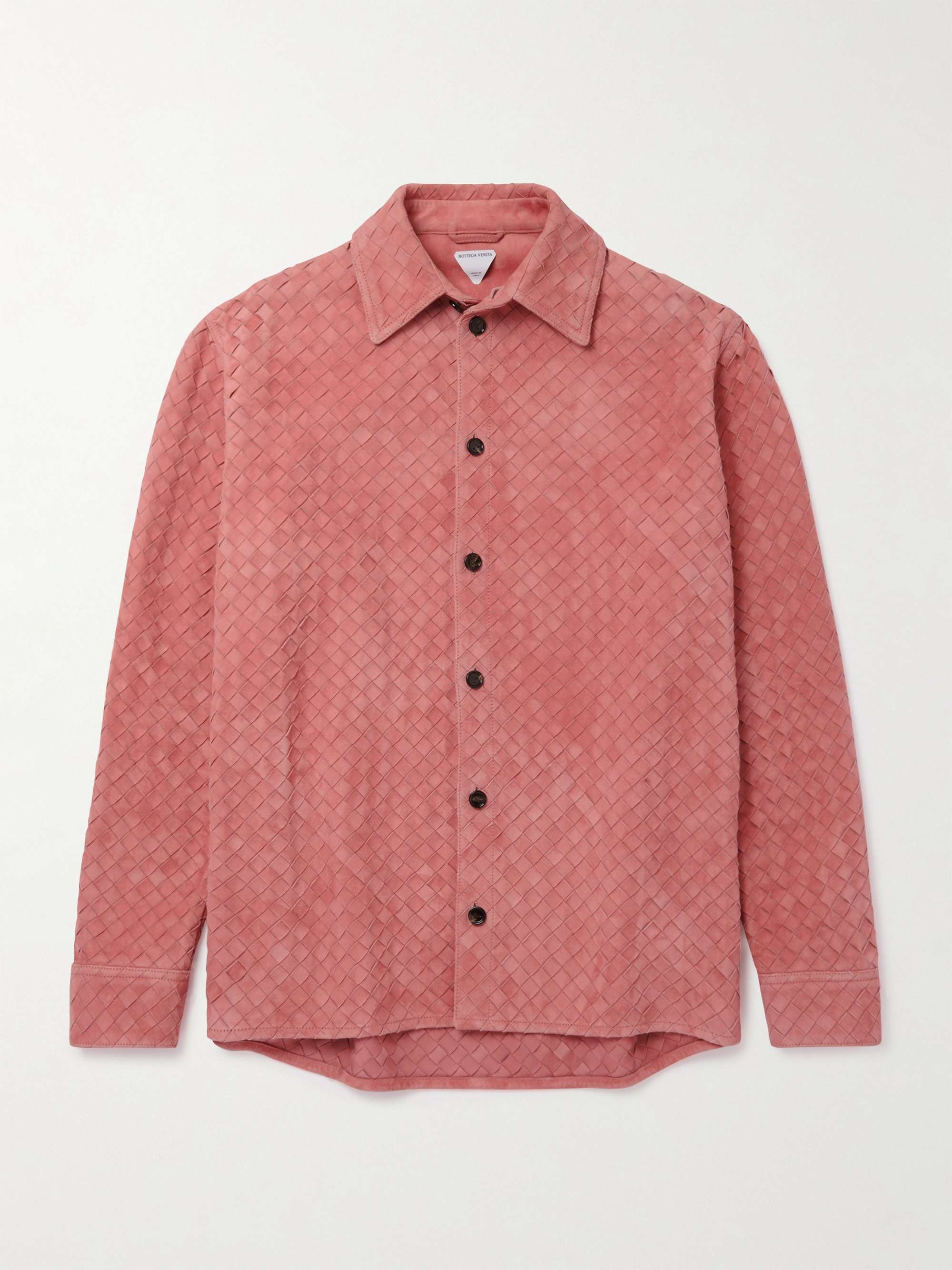 Intrecciato Suede Overshirt view
