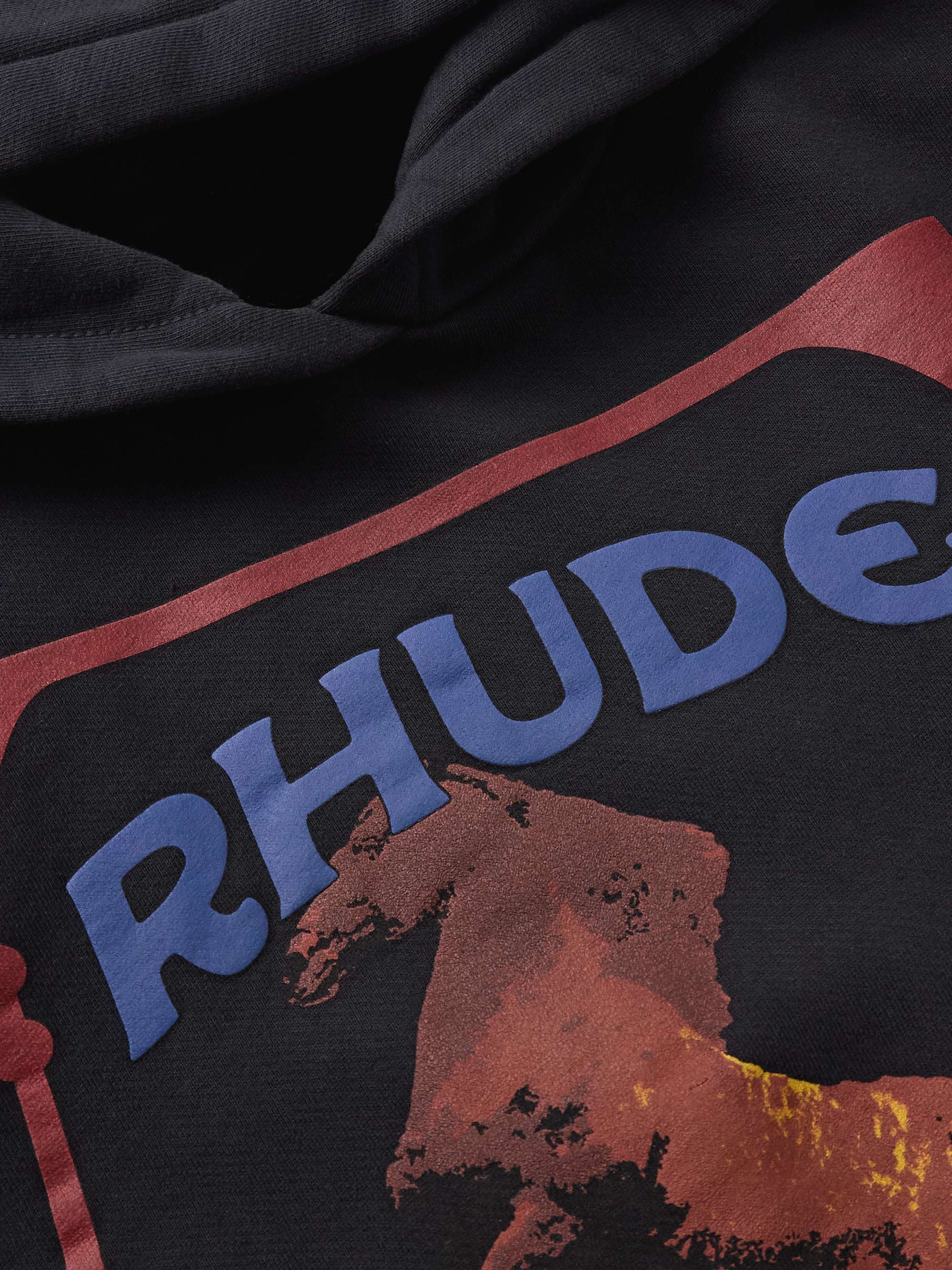 Cadre Logo-Print Cotton-Jersey Hoodie view