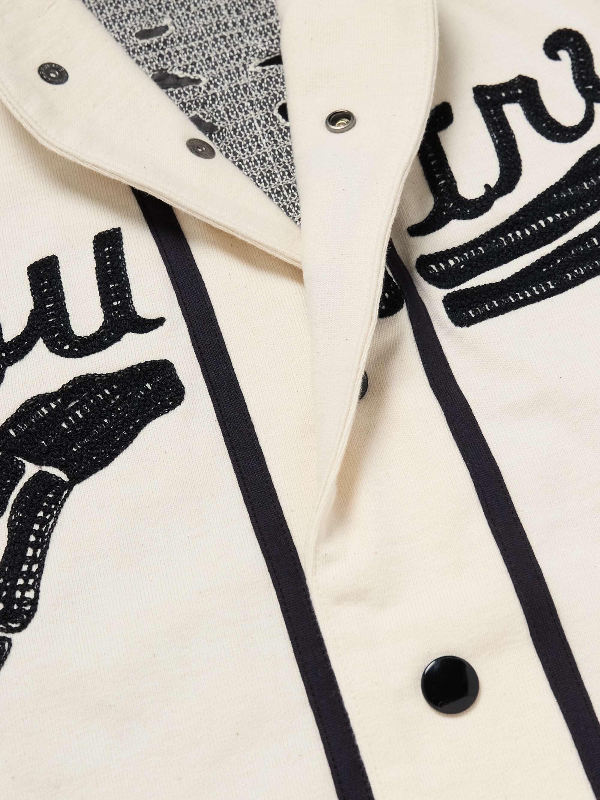 Oversized Logo-Appliquéd Cotton-Jersey Shirt view