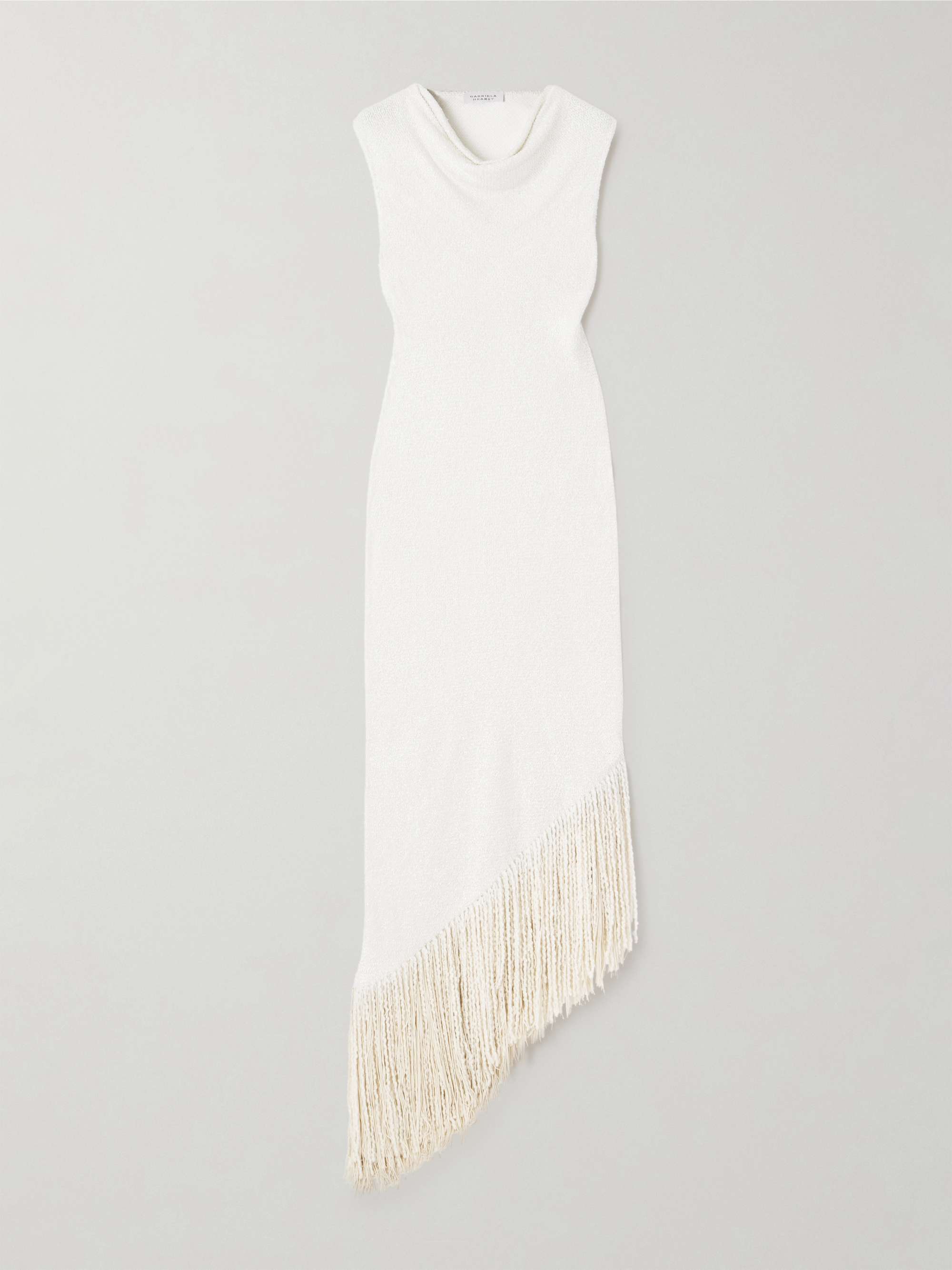 Awar fringed silk-bouclé maxi dress view