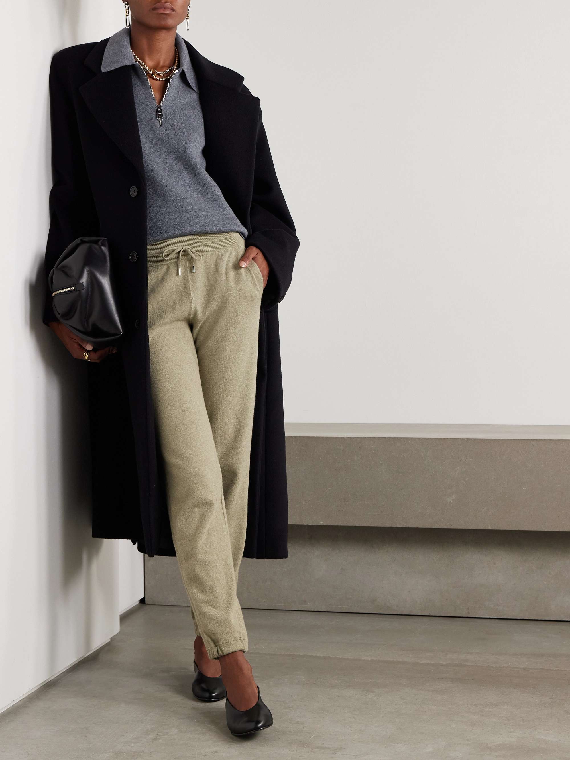 Cashmere track pants view
