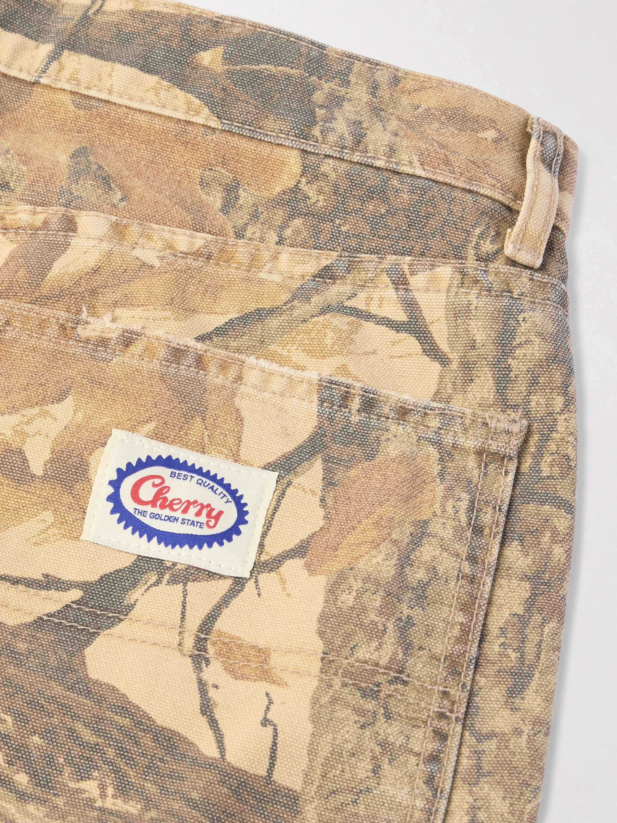 Mossy Oak Straight-Leg Printed Cotton-Canvas Trousers view