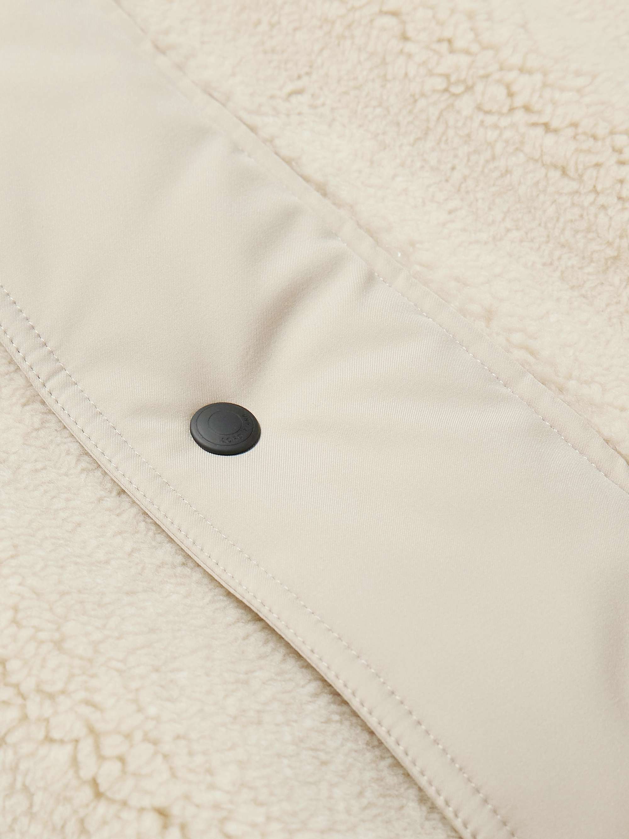 Shell-Trimmed Cashmere and Silk-Blend Fleece Jacket view