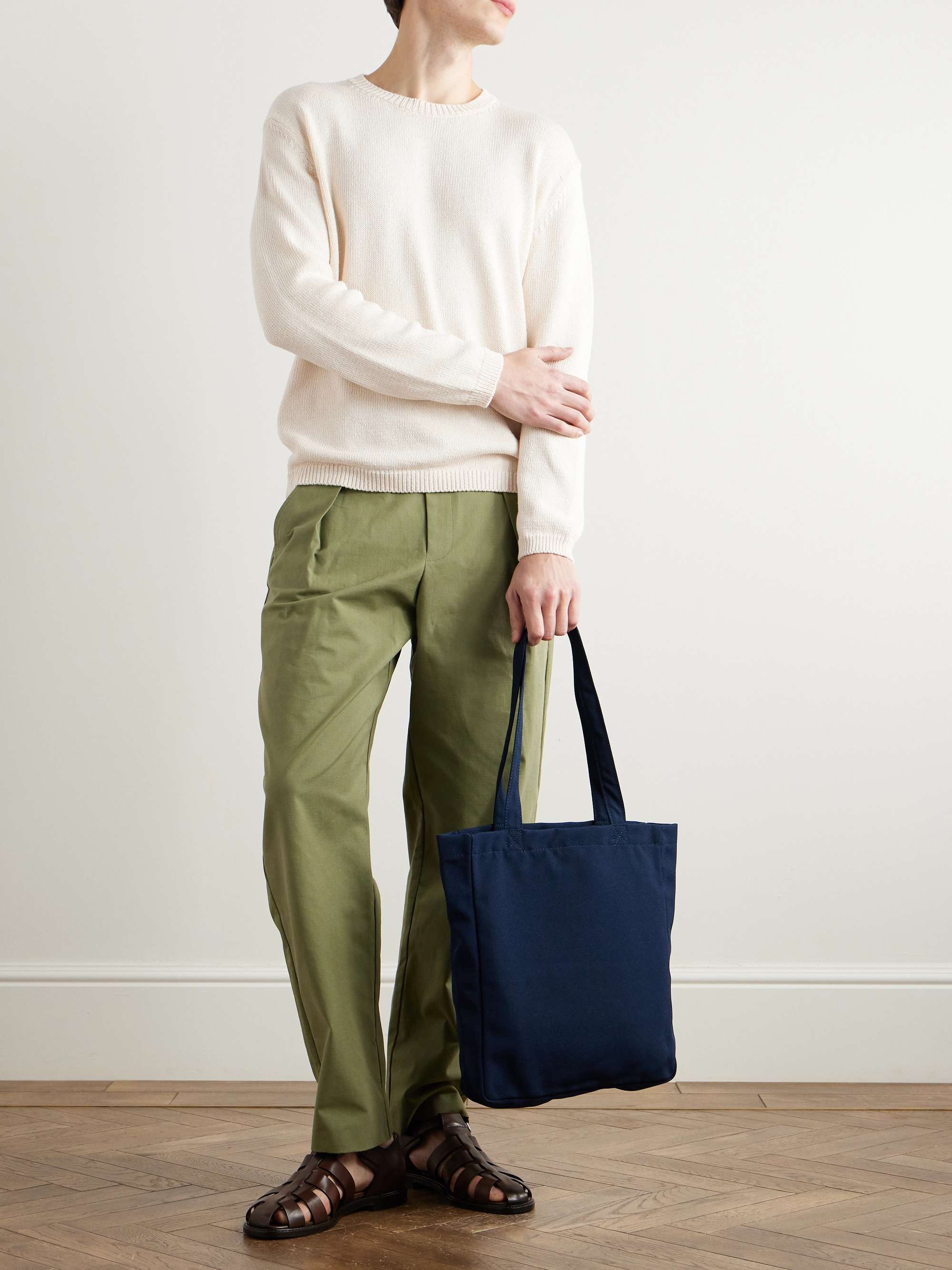 Leo Cotton and Silk-Blend Sweater view