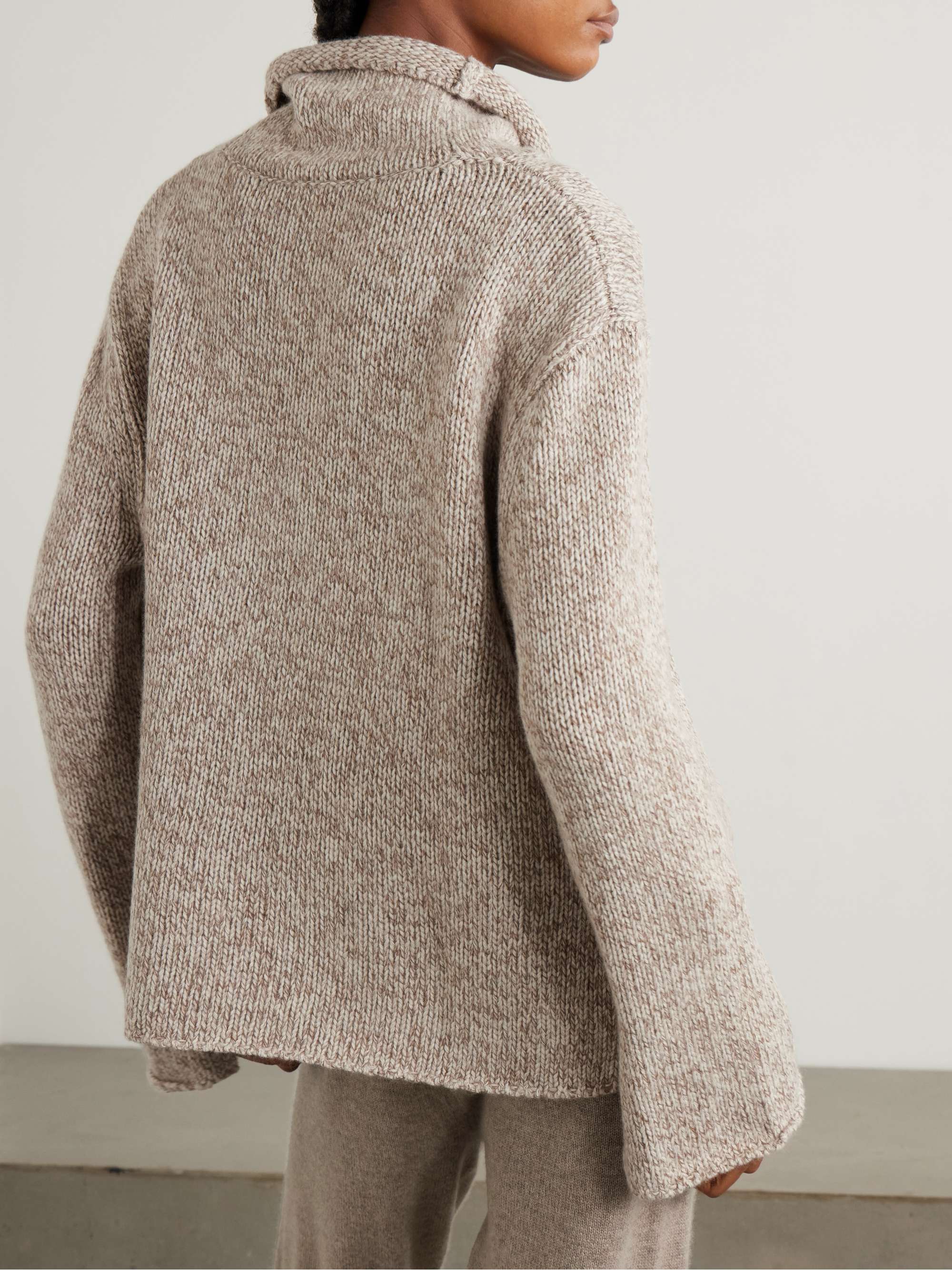 Recycled-cashmere turtleneck sweater view