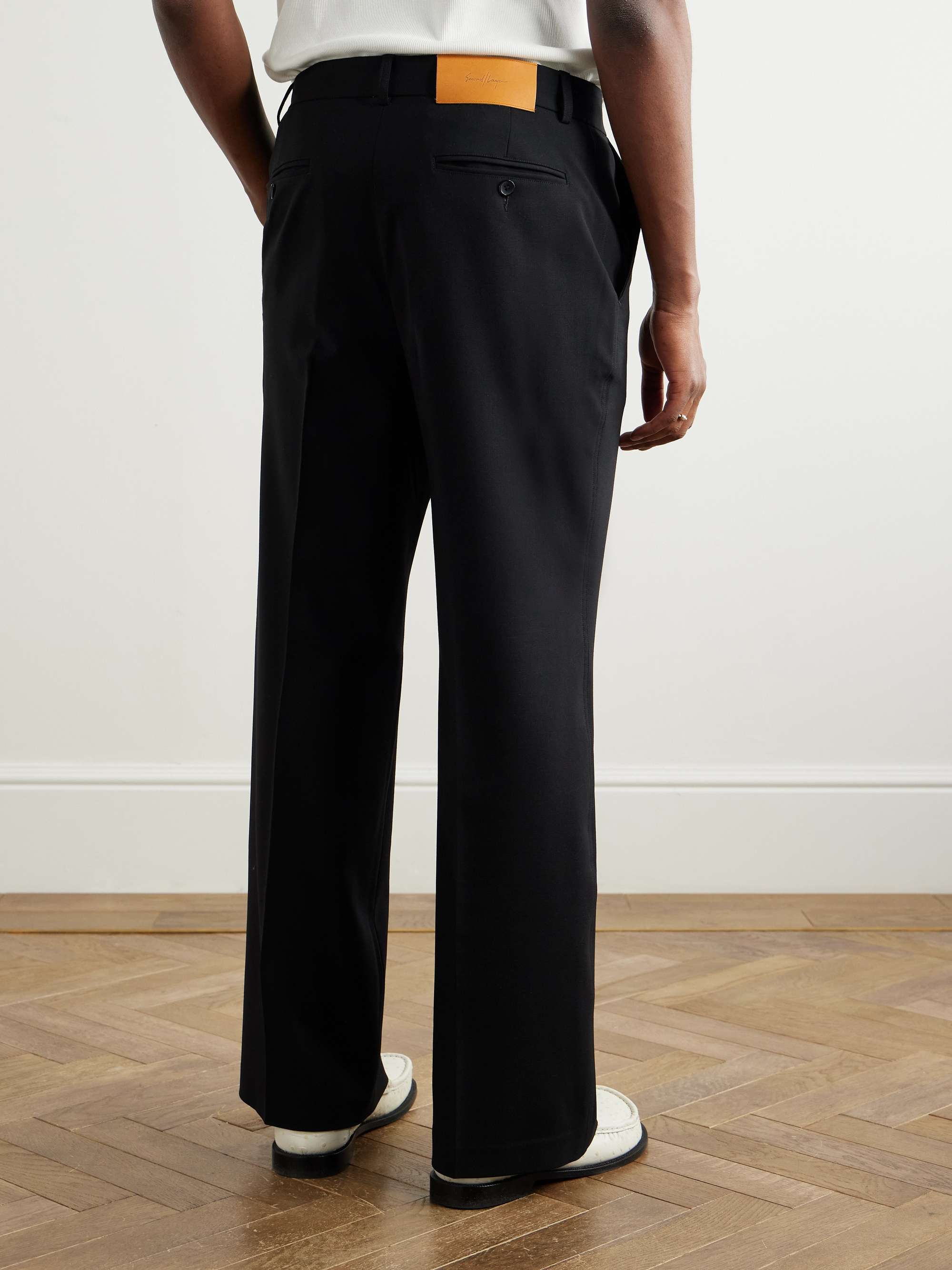Zooty Straight-Leg Stretch-Wool Trousers view