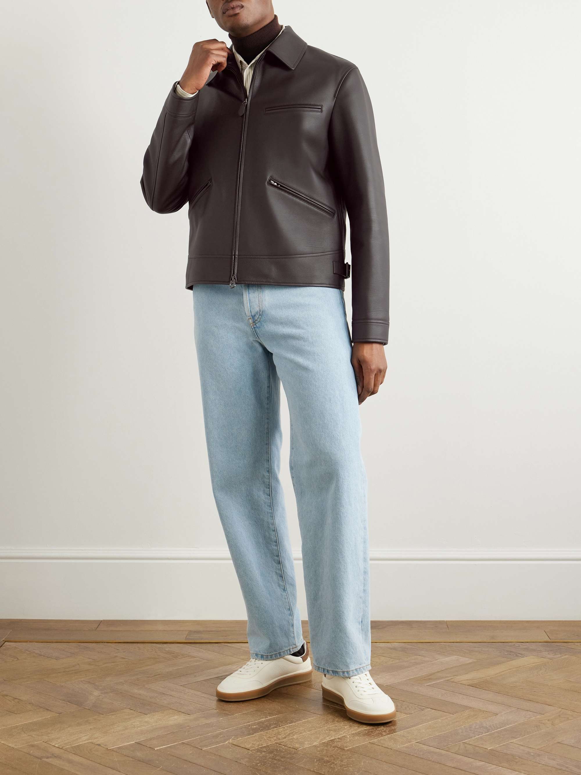 Gail Full-Grain Leather Jacket view