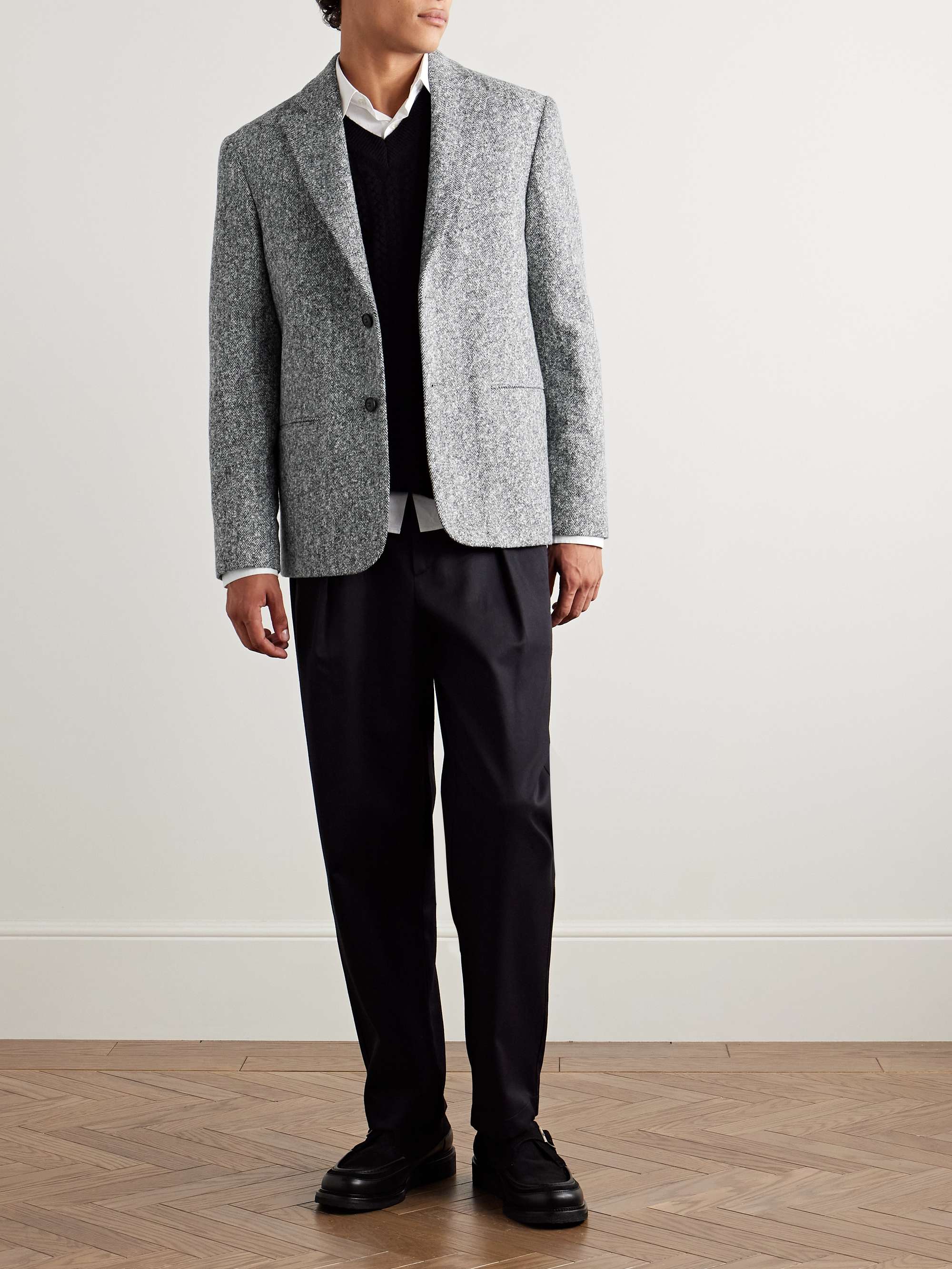 Timo 1087 Herringbone Recycled-Bouclé Blazer view