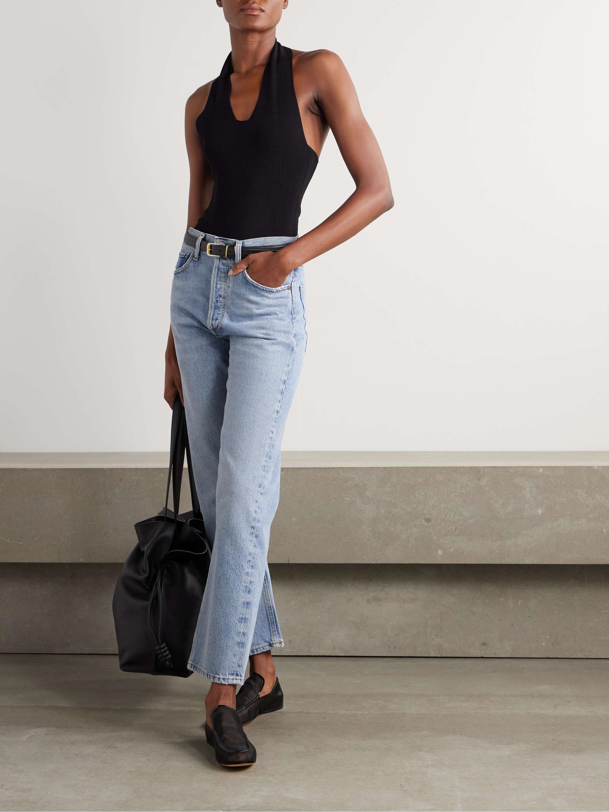 90s mid-rise straight-leg organic jeans view
