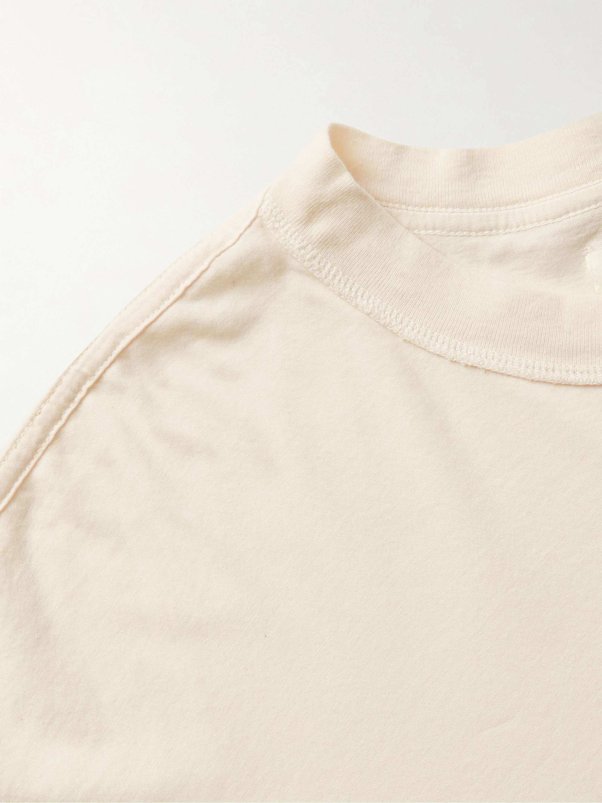 Inside Out Garment-Dyed Combed Cotton-Jersey T-Shirt view
