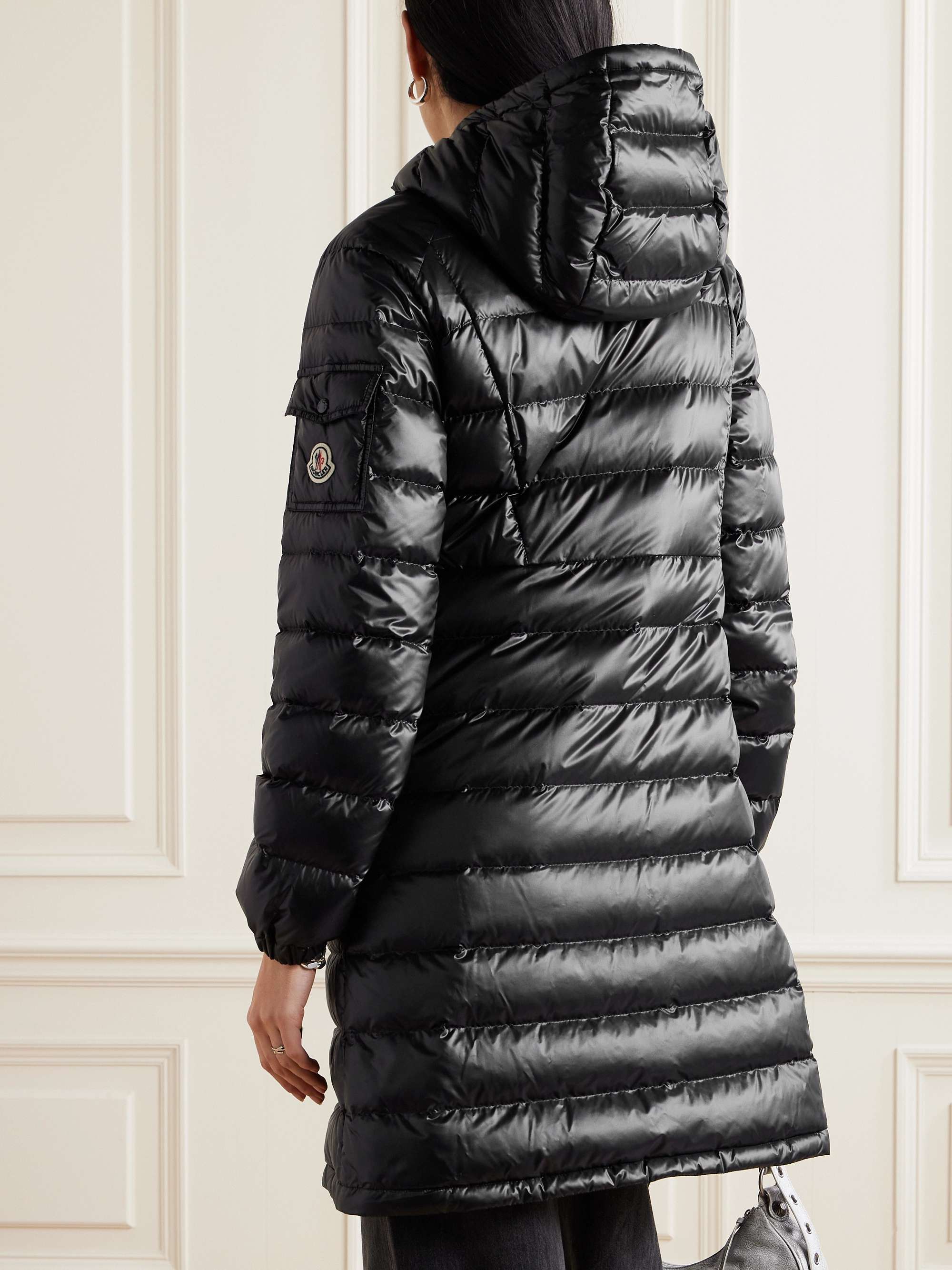 Amintore quilted shell hooded down parka view